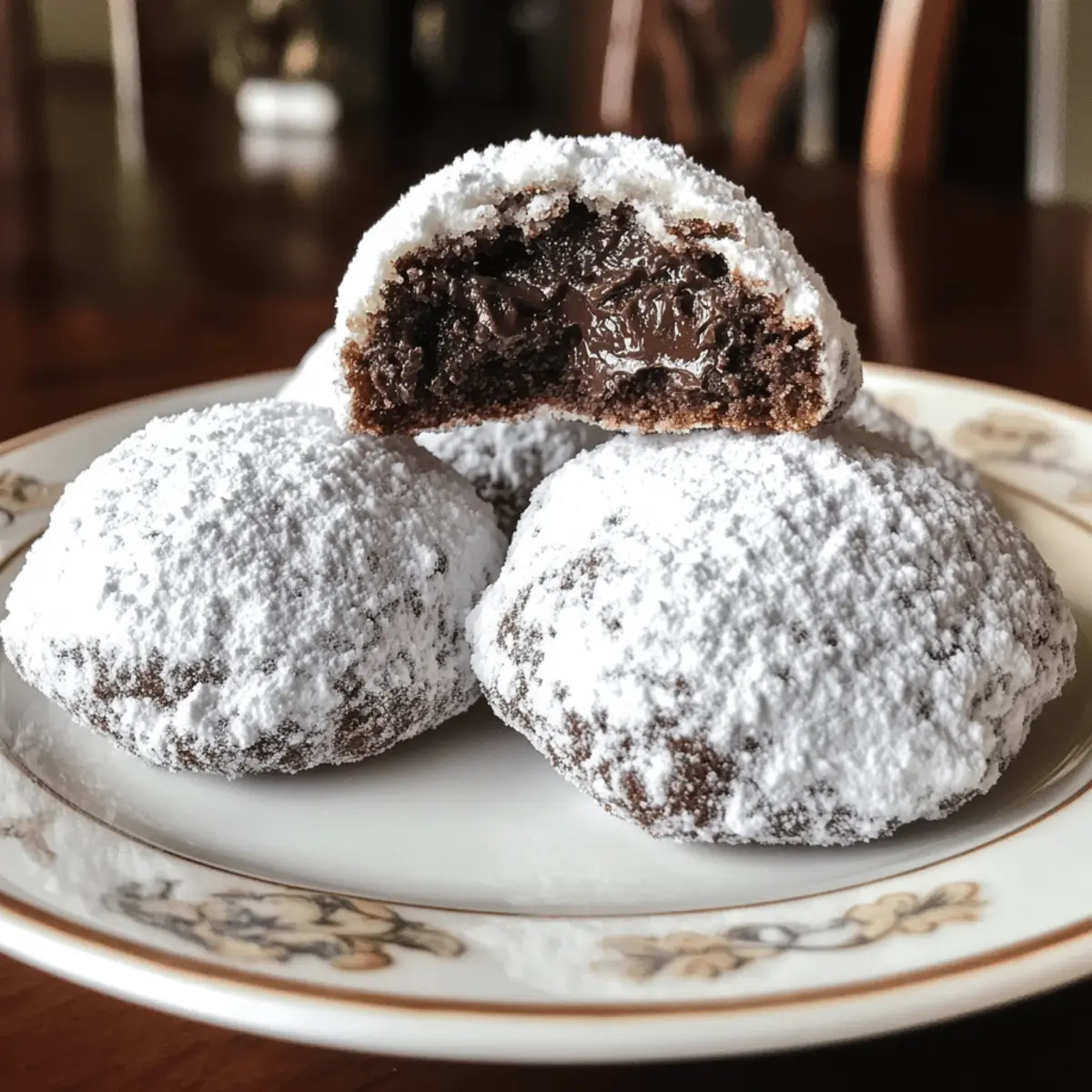 Chocolate Snowball Cookies
