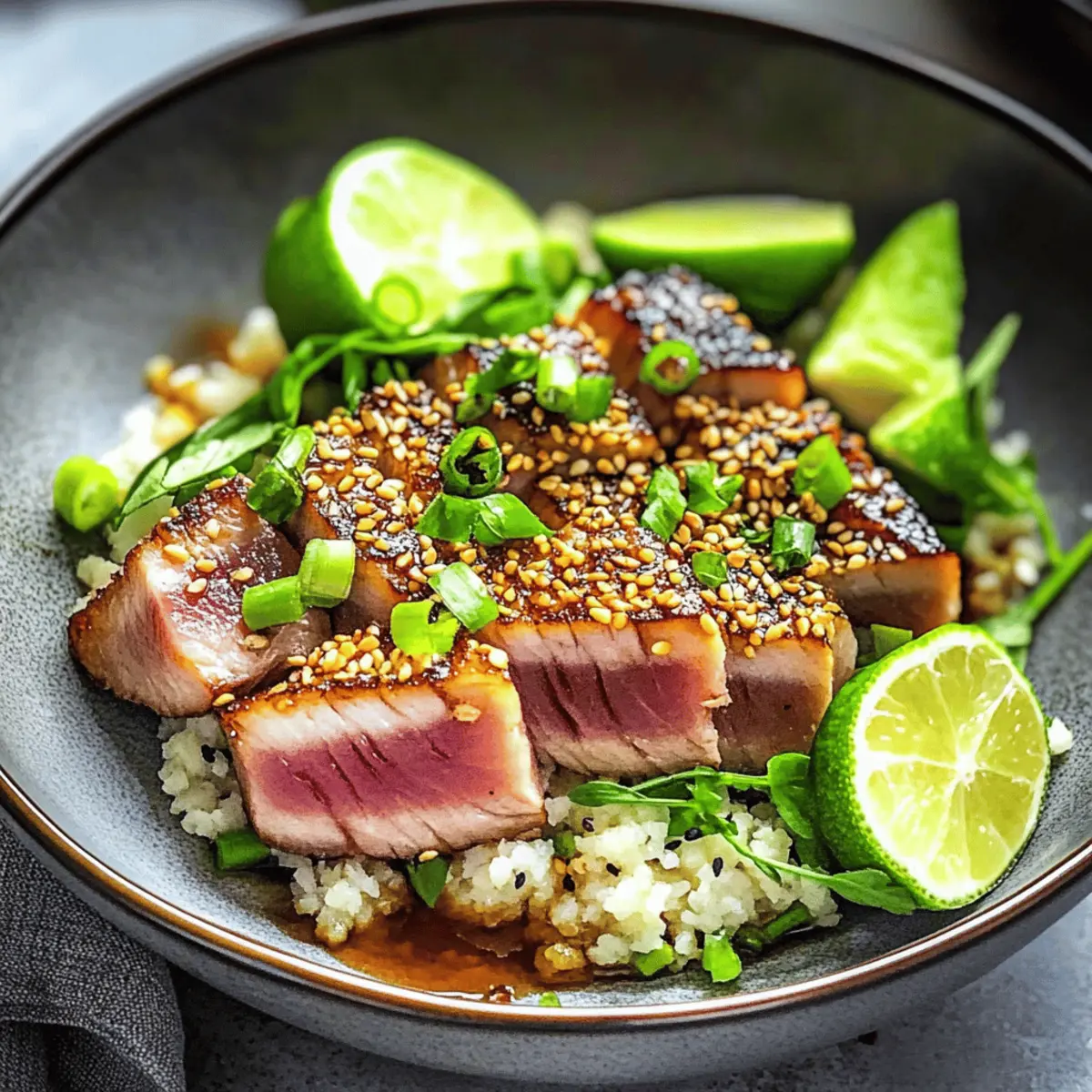 Seared Tuna with Sesame and Ginger