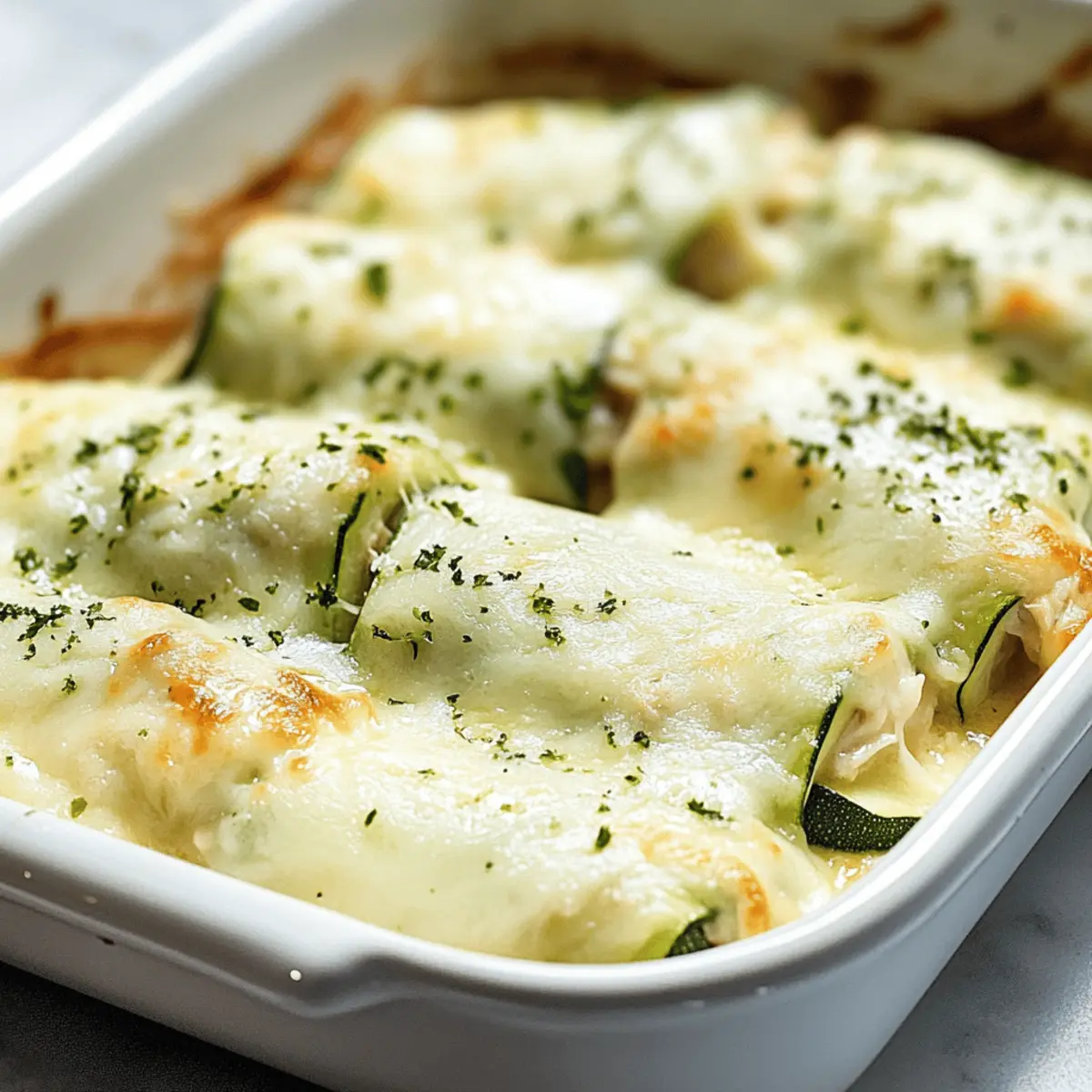 Zucchini Chicken Alfredo Roll Ups That Your Family Will Love