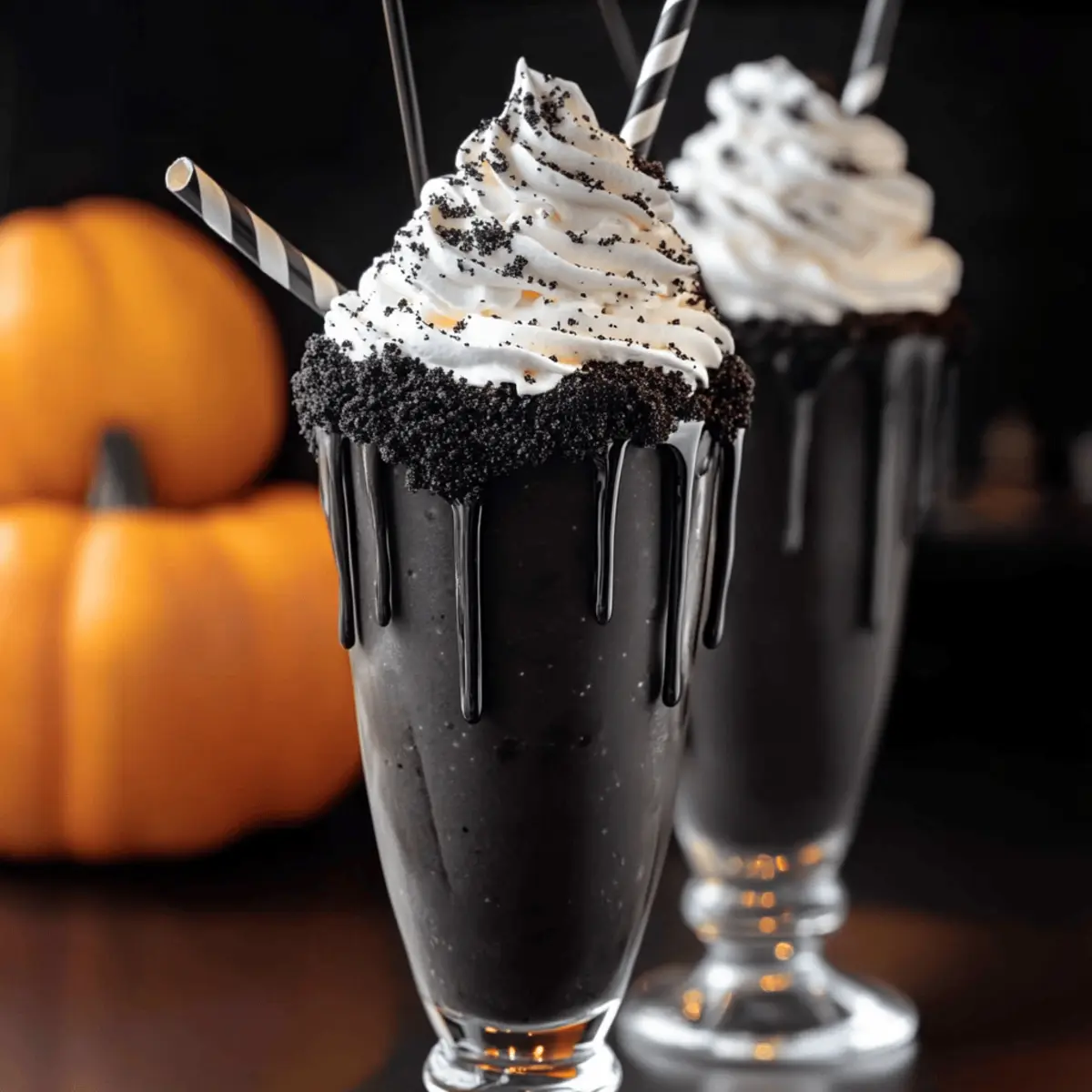 Guilt-Free Black Milkshake Recipe for Halloween Bliss