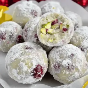 Cranberry Pistachio Truffles