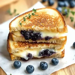 Crispy Blueberry Grilled Cheese