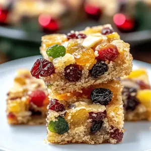 Festive Christmas Fruitcake Bars