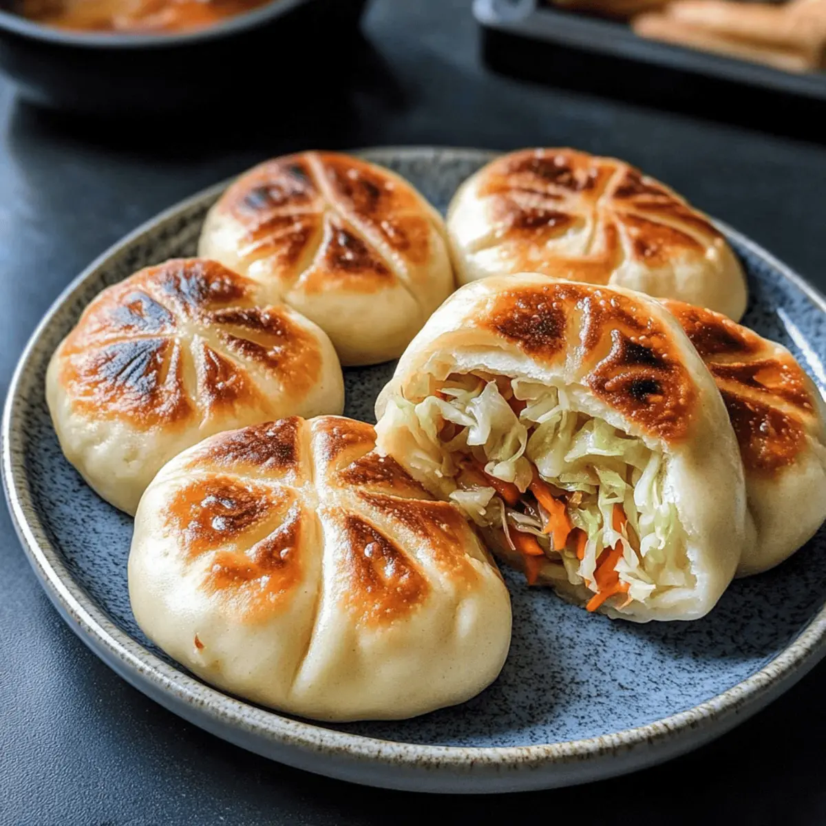 Fried Cabbage Noodle Buns