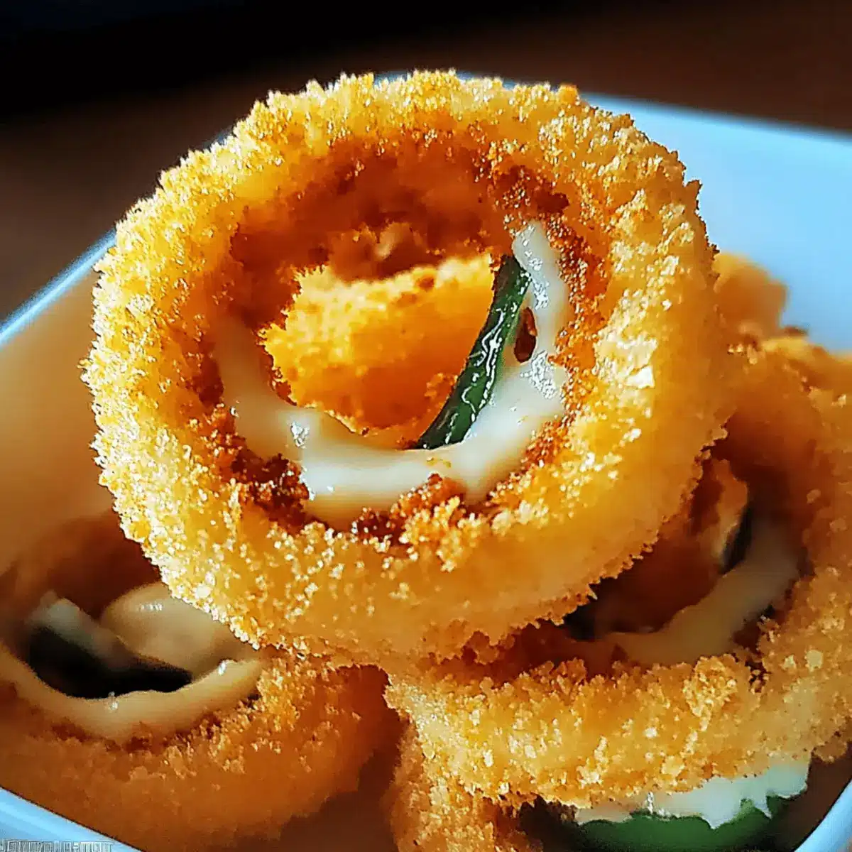 Jalapeno Popper Stuffed Onion Rings