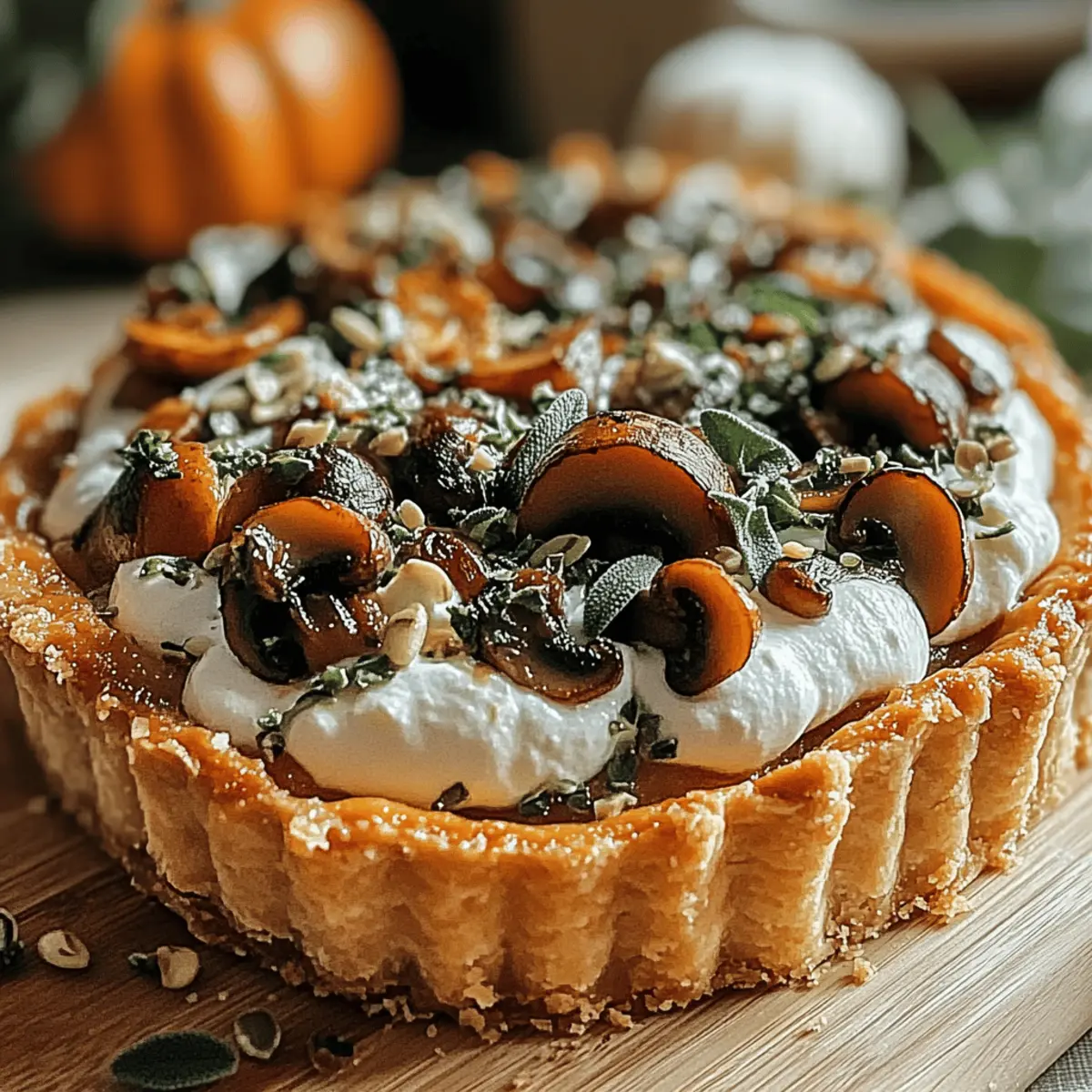 Savor the Season with Pumpkin Sage & Mushroom Tart Delights