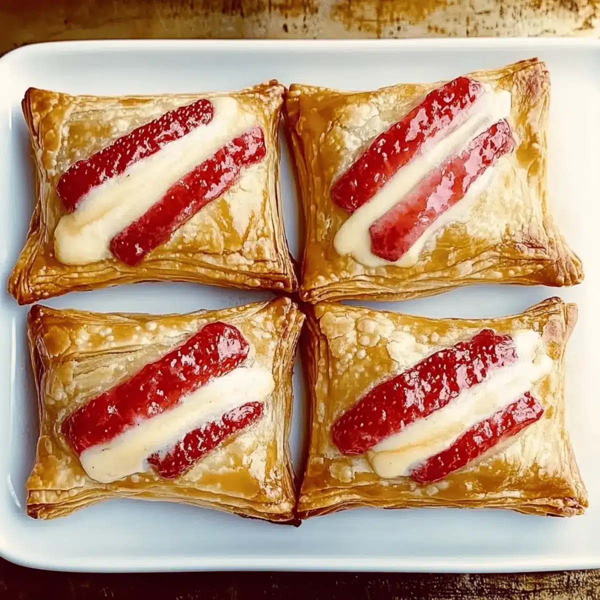 Savory Strawberry Turnovers: Flaky Delights in 30 Minutes