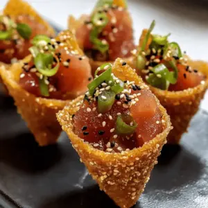 Spicy Tuna Sesame Miso Cones