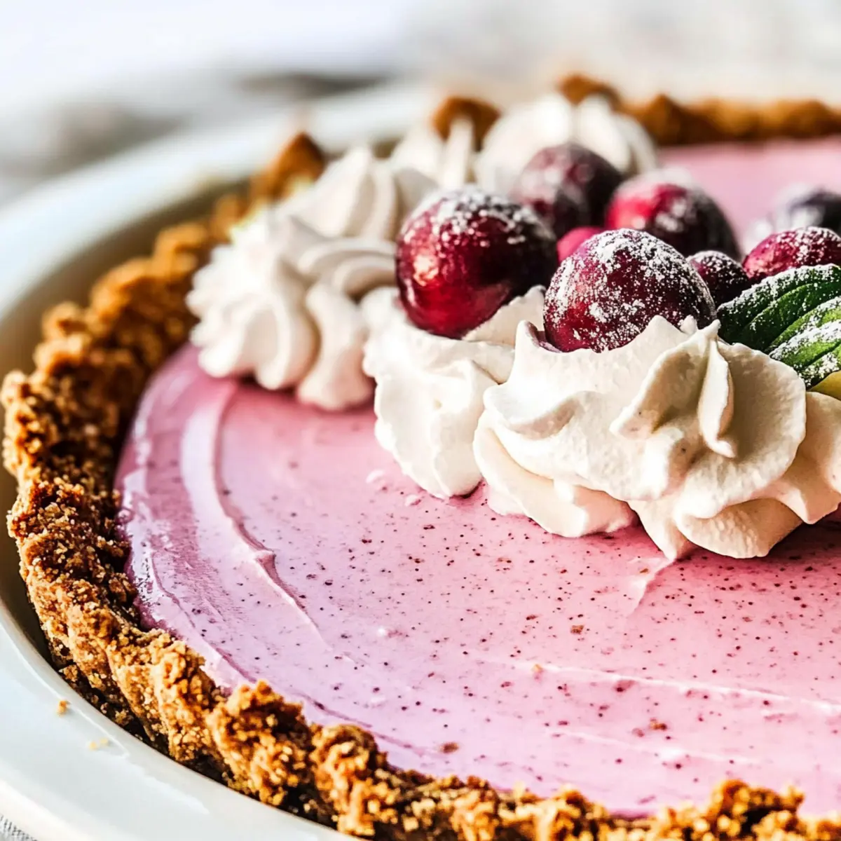 Irresistibly Creamy Cranberry Mousse Pie for Your Holidays