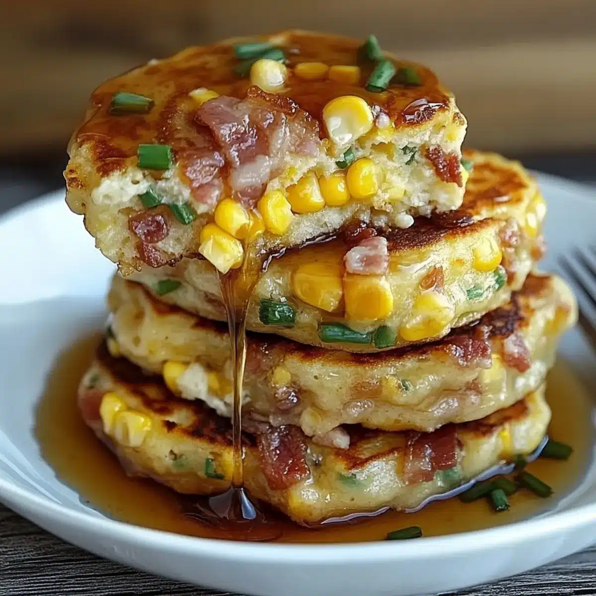 Bacon and Corn Griddle Cakes for a Breakfast Adventure
