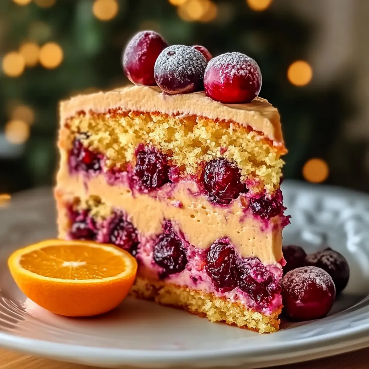 Cranberry Orange Layer Cake for Festive Flavor Bliss