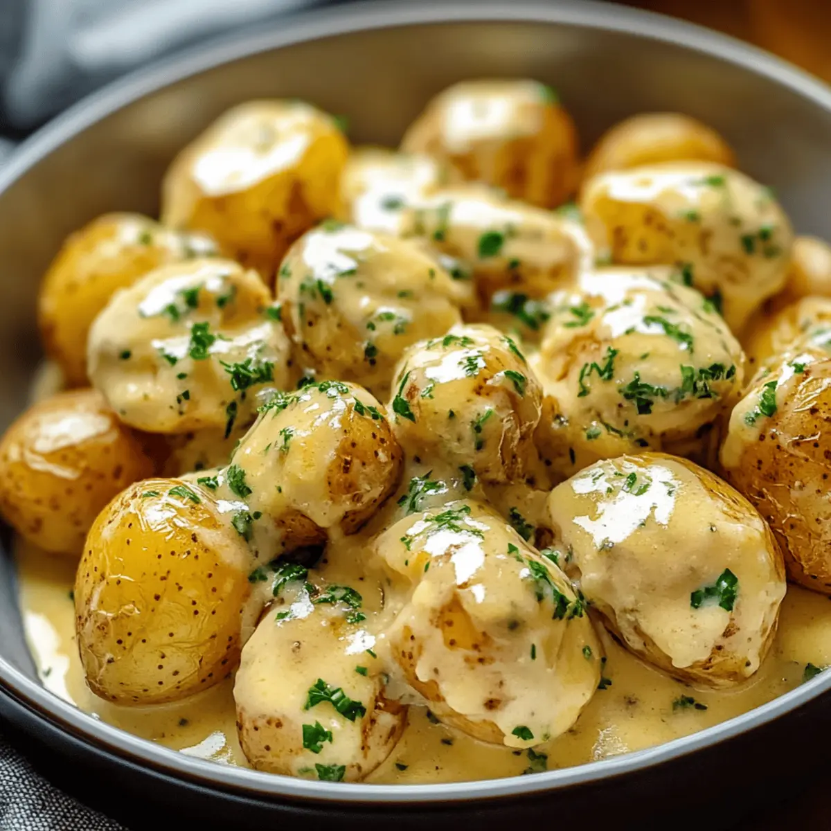 Creamy Garlic Sauce Baby Potatoes for Cozy Nights In