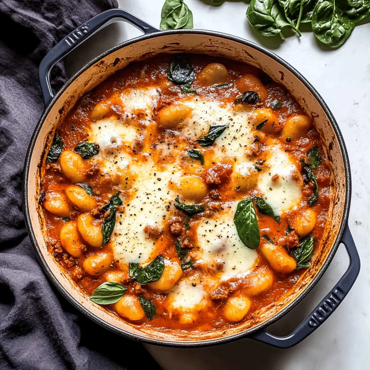 One Pan Chorizo Gnocchi Bake for Cozy Family Nights