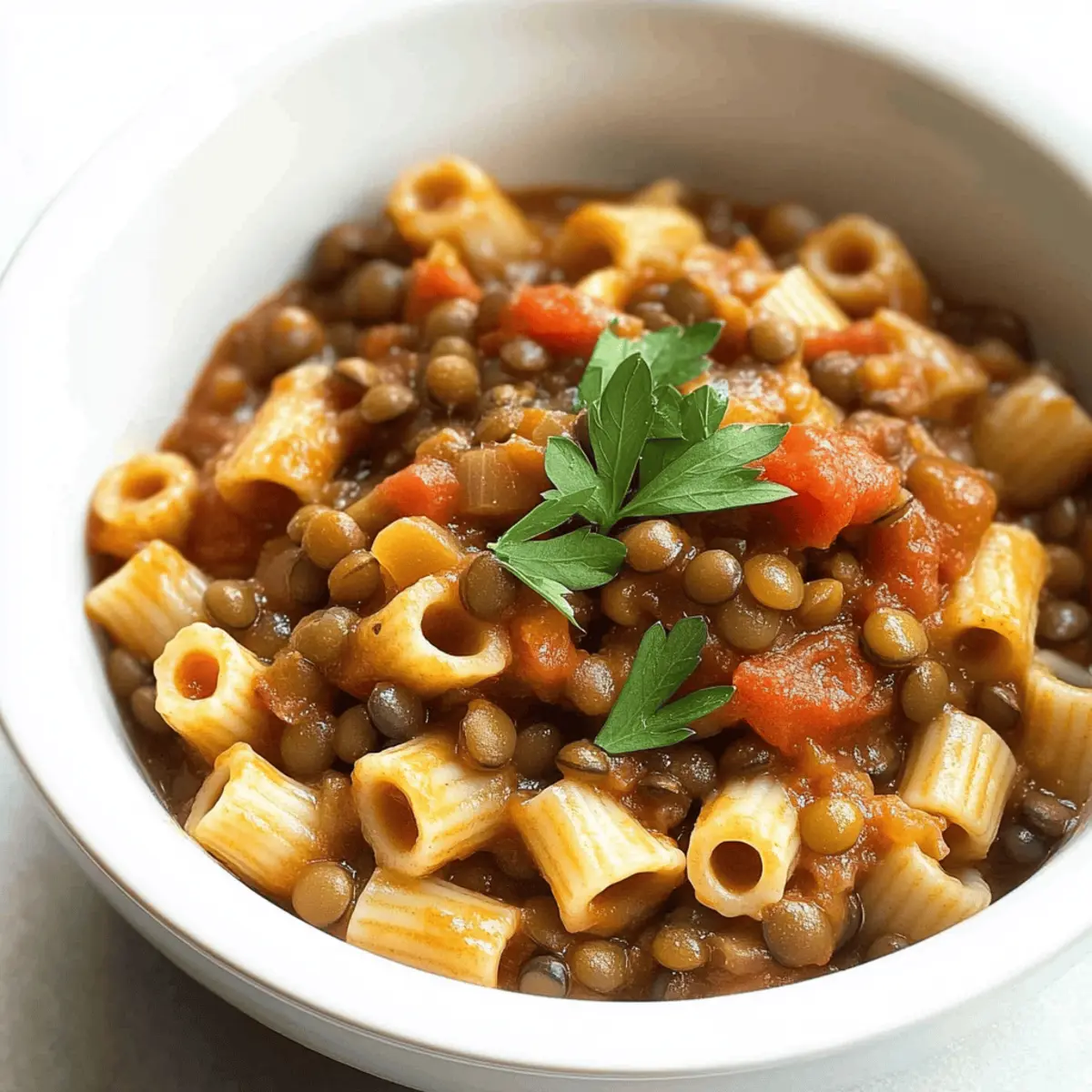 THE BEST PASTA WITH LENTILS