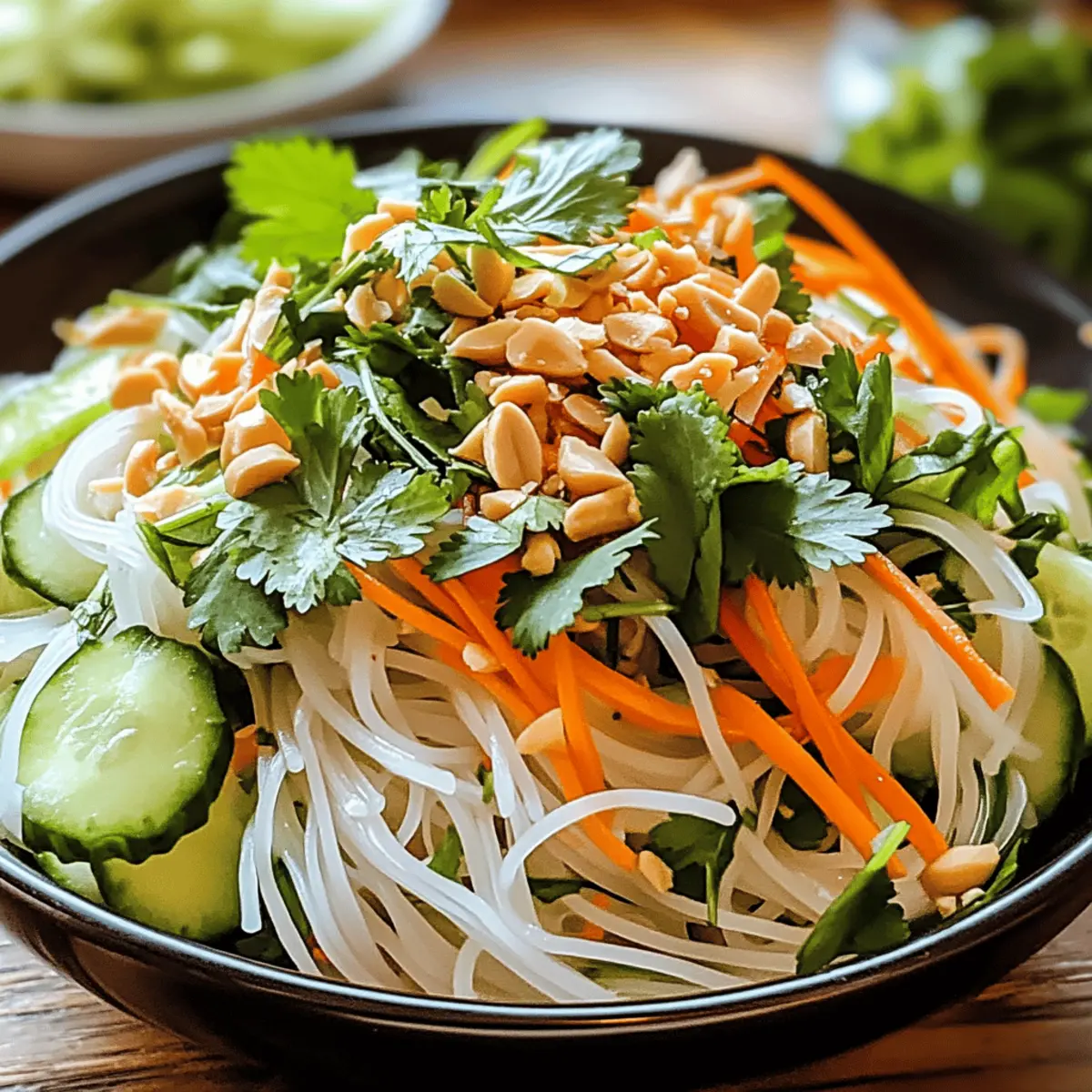 Vietnamese Noodle Salad with Tangy Dressing