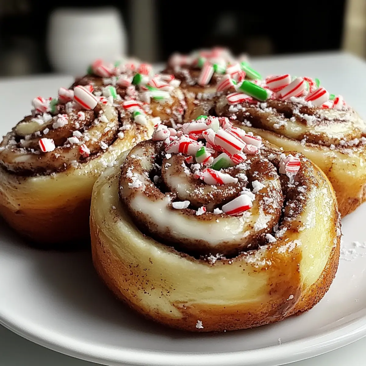 Peppermint Bark Cinnamon Rolls You’ll Crave Every Morning