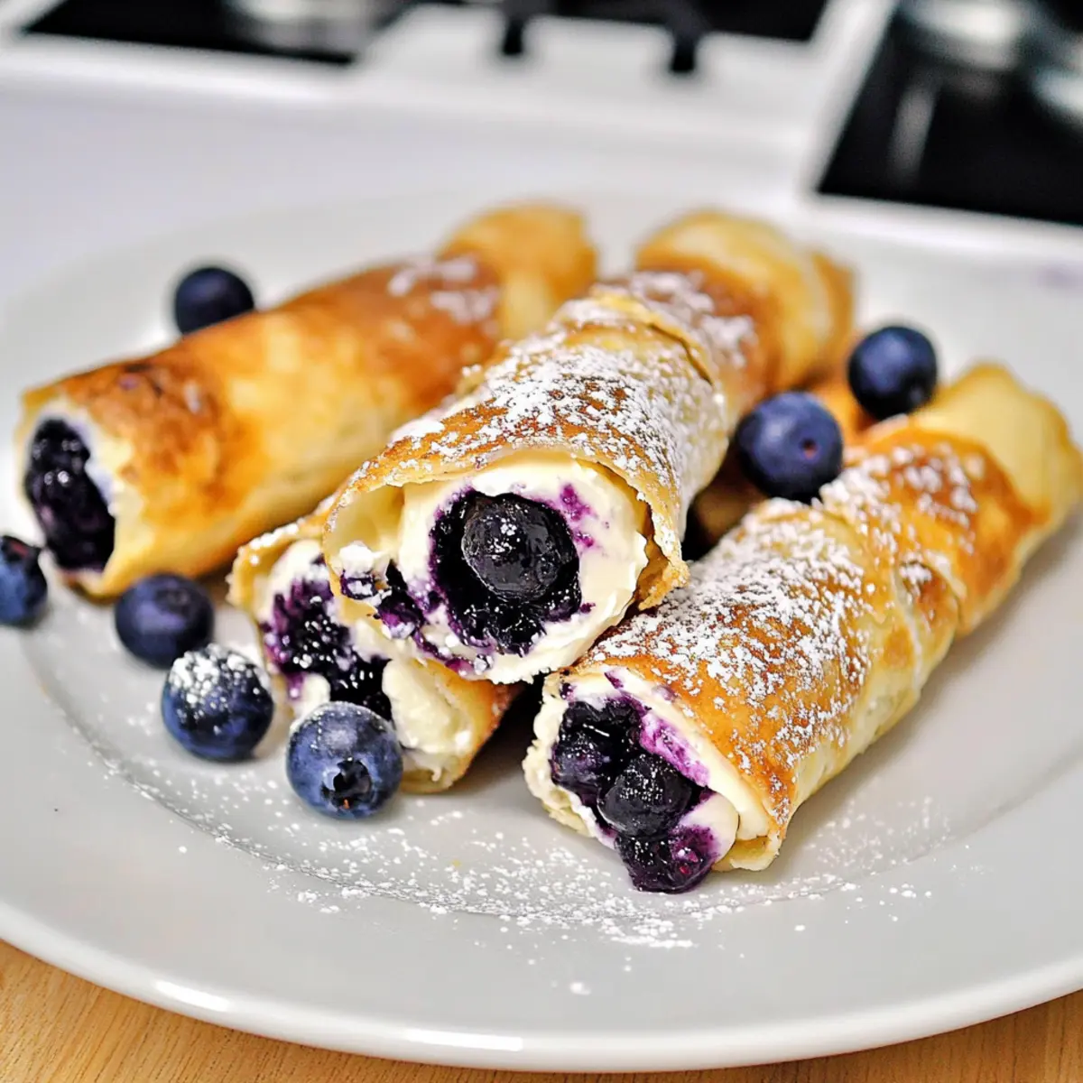 Crispy Keto Blueberry Cream Rolls for Guilt-Free Indulgence