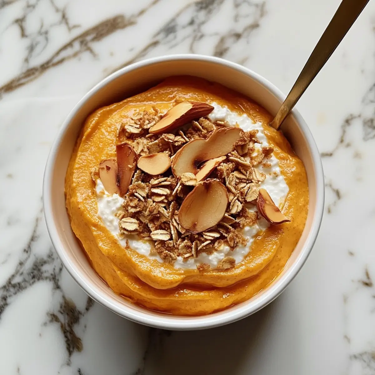 Creamy Pumpkin Whipped Cottage Cheese Bowl for Cozy Mornings