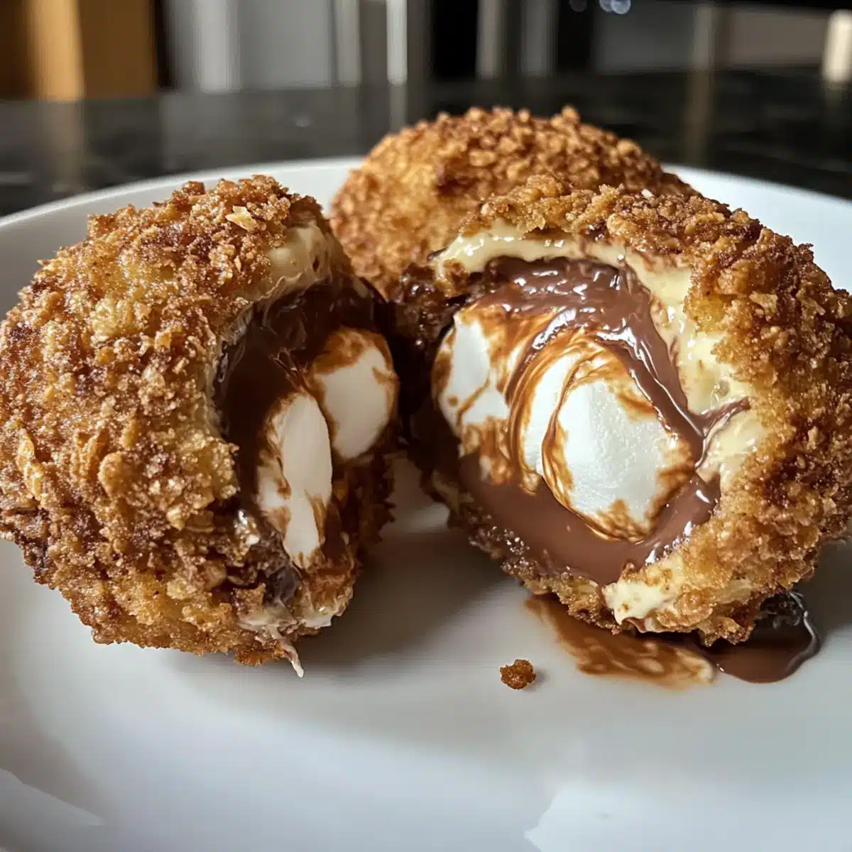 Fried S’mores Bombs