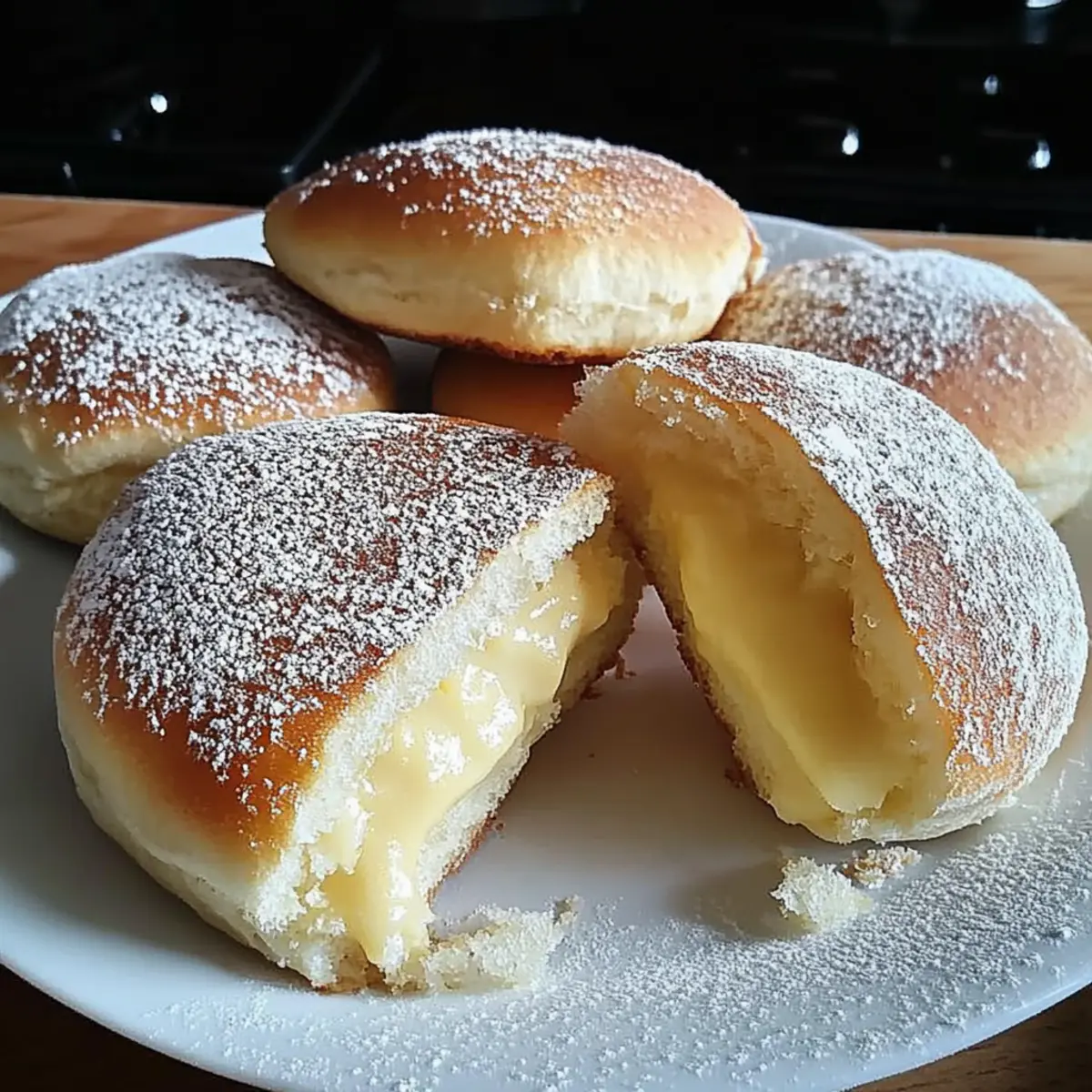 Stovetop Custard Cream Buns