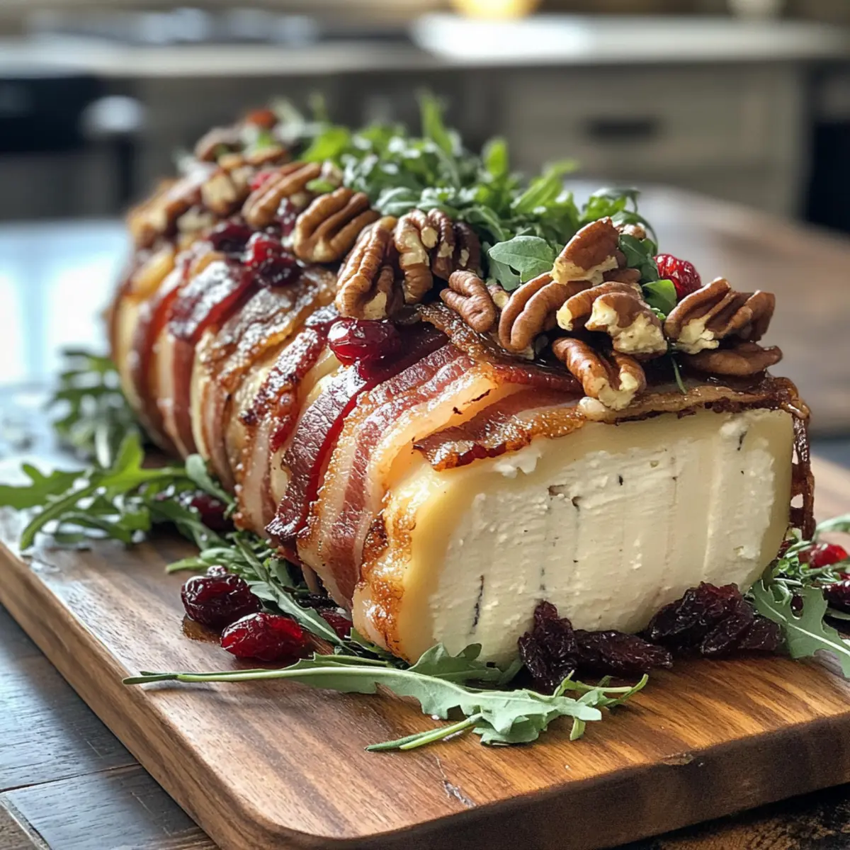 Million Dollar Bacon Goat Cheese Appetizer Log