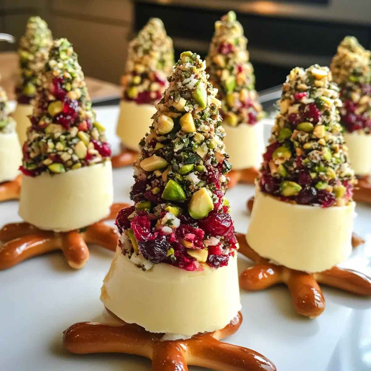 Mini Brie Christmas Trees