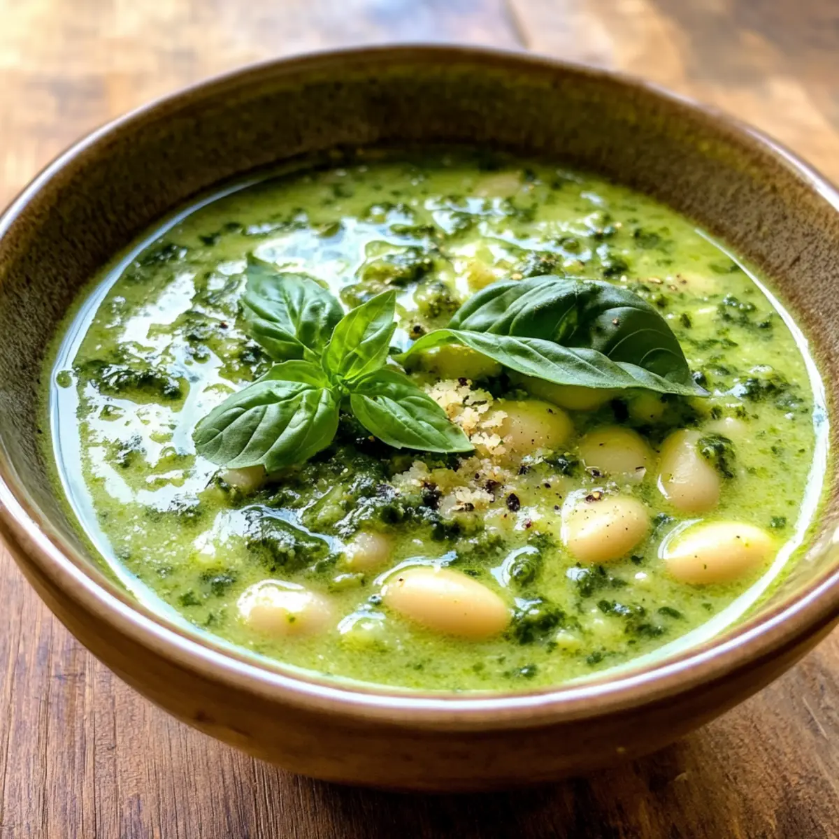 Nourishing White Bean Pesto Soup for a Cozy Night In
