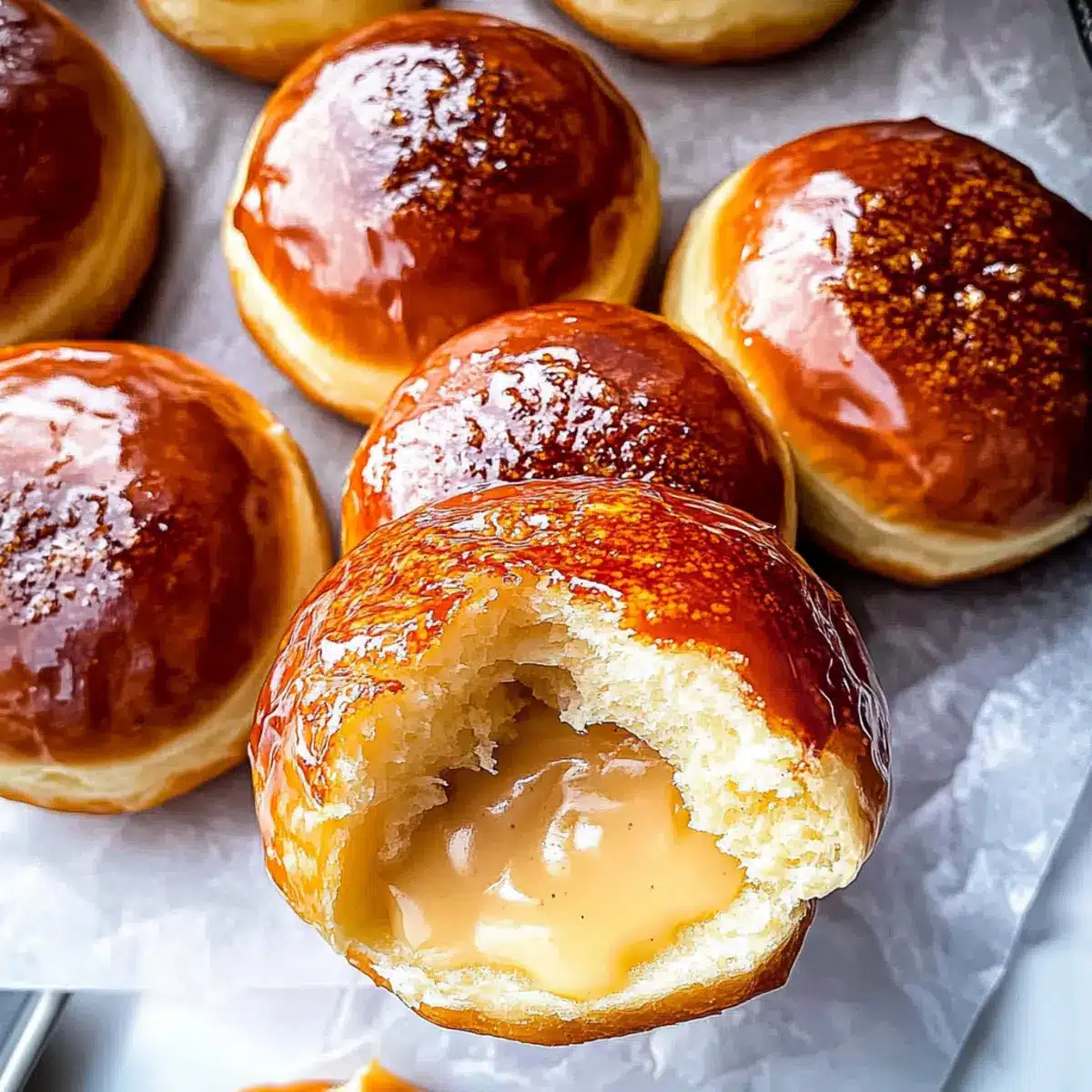 Baked Crème Brûlée Donuts
