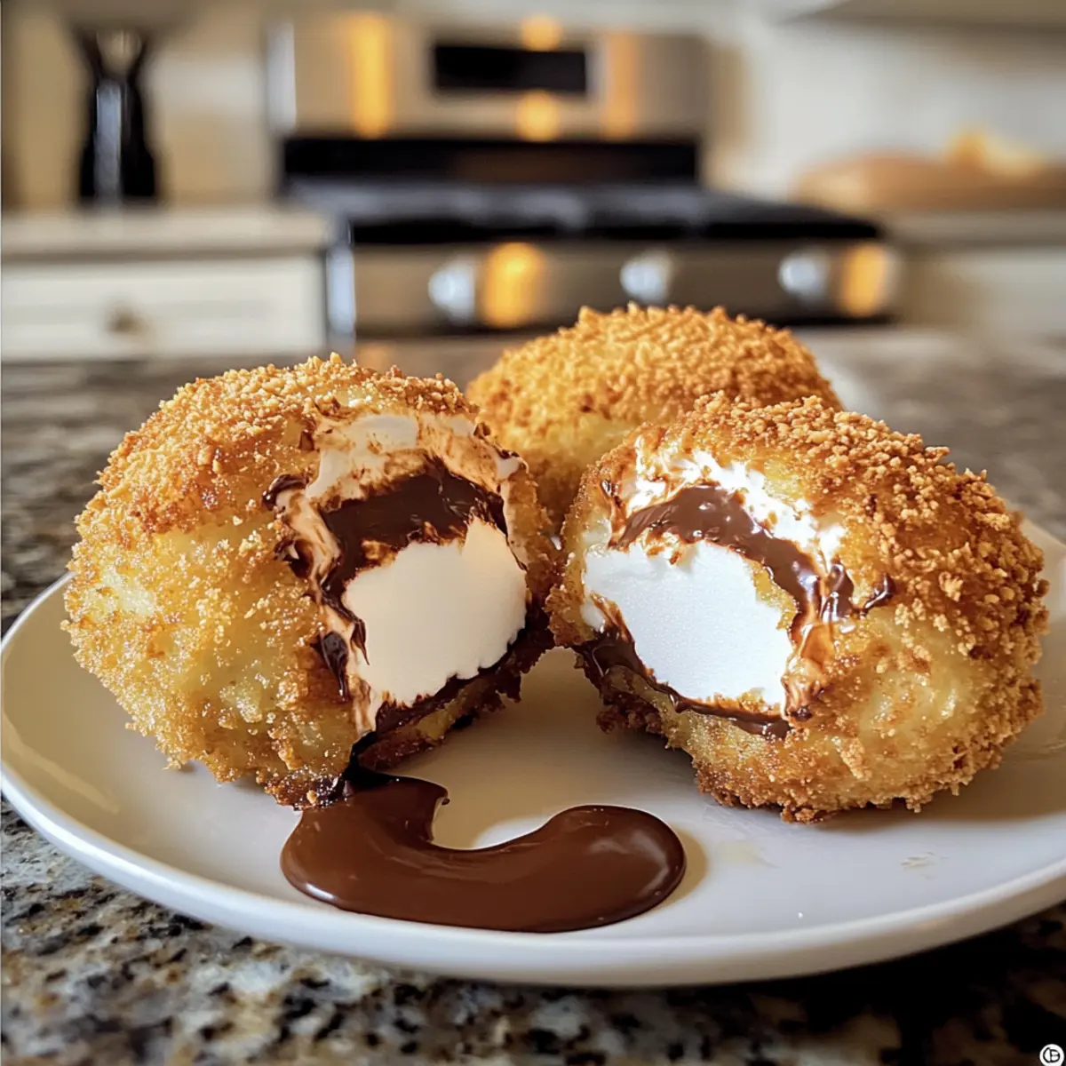 Fried S’mores Bombs