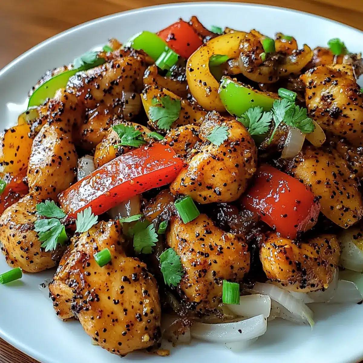 Savor Black Pepper Chicken: Easy, Spicy Stir-Fry Delight