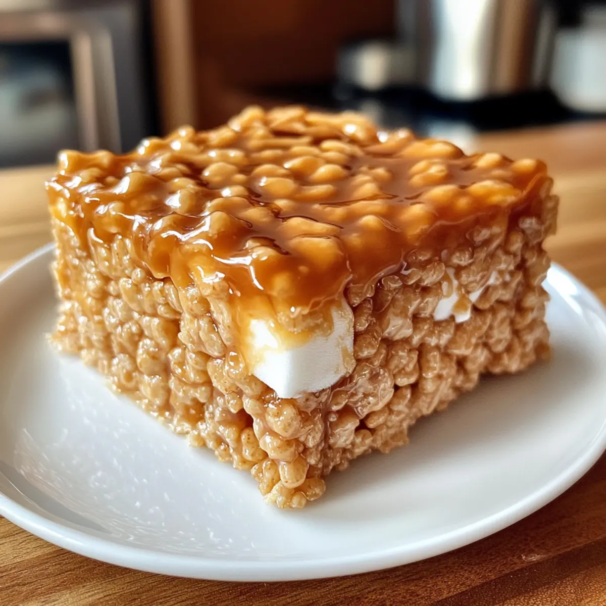 Irresistible Brown Butter Dulce de Leche Rice Krispie Treats