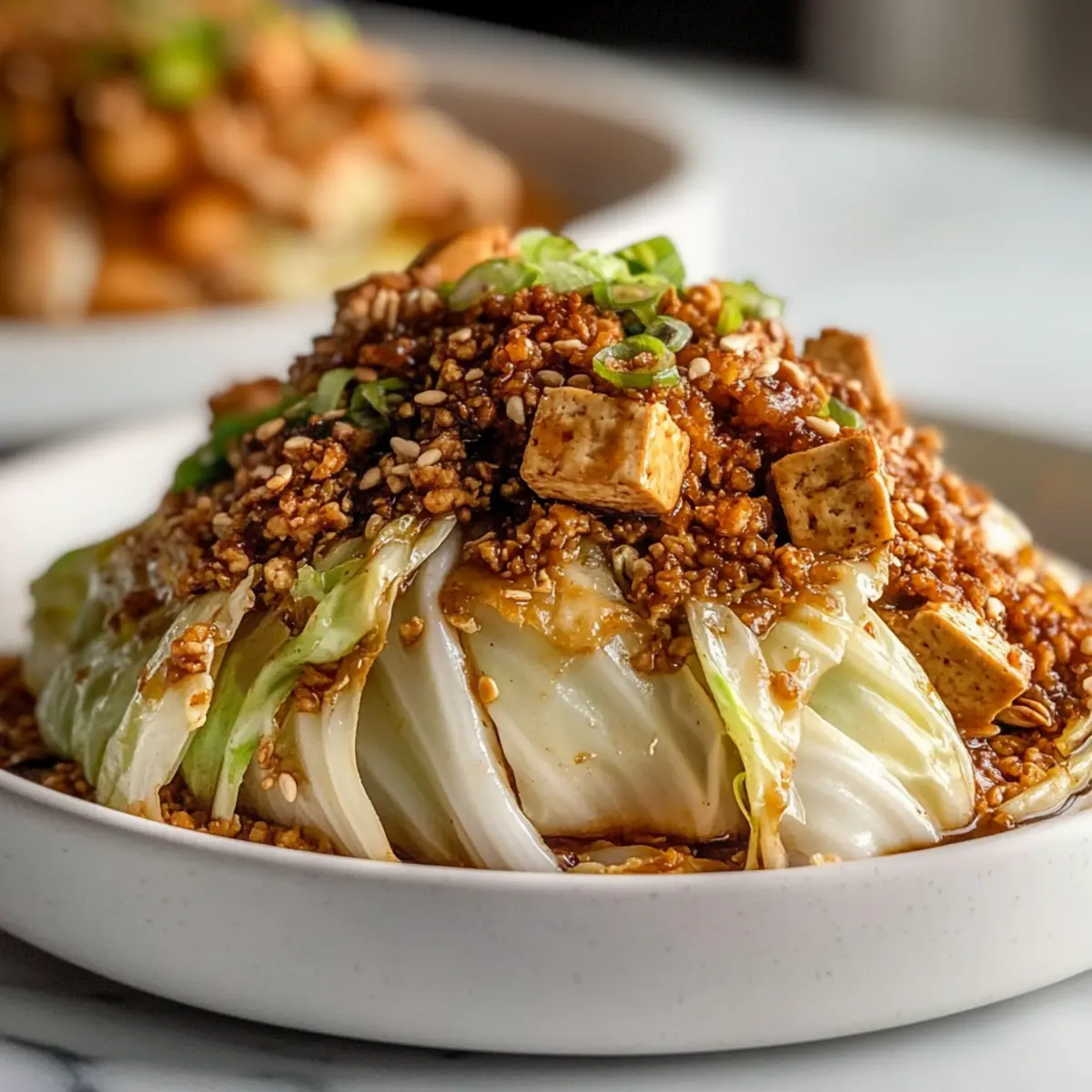 Dan Dan Charred Cabbage