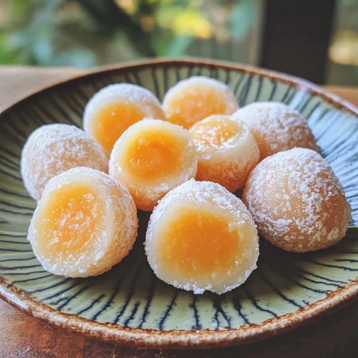 Creamy Custard Mochi Balls Delightfully Chewy Japanese Treats Made 
