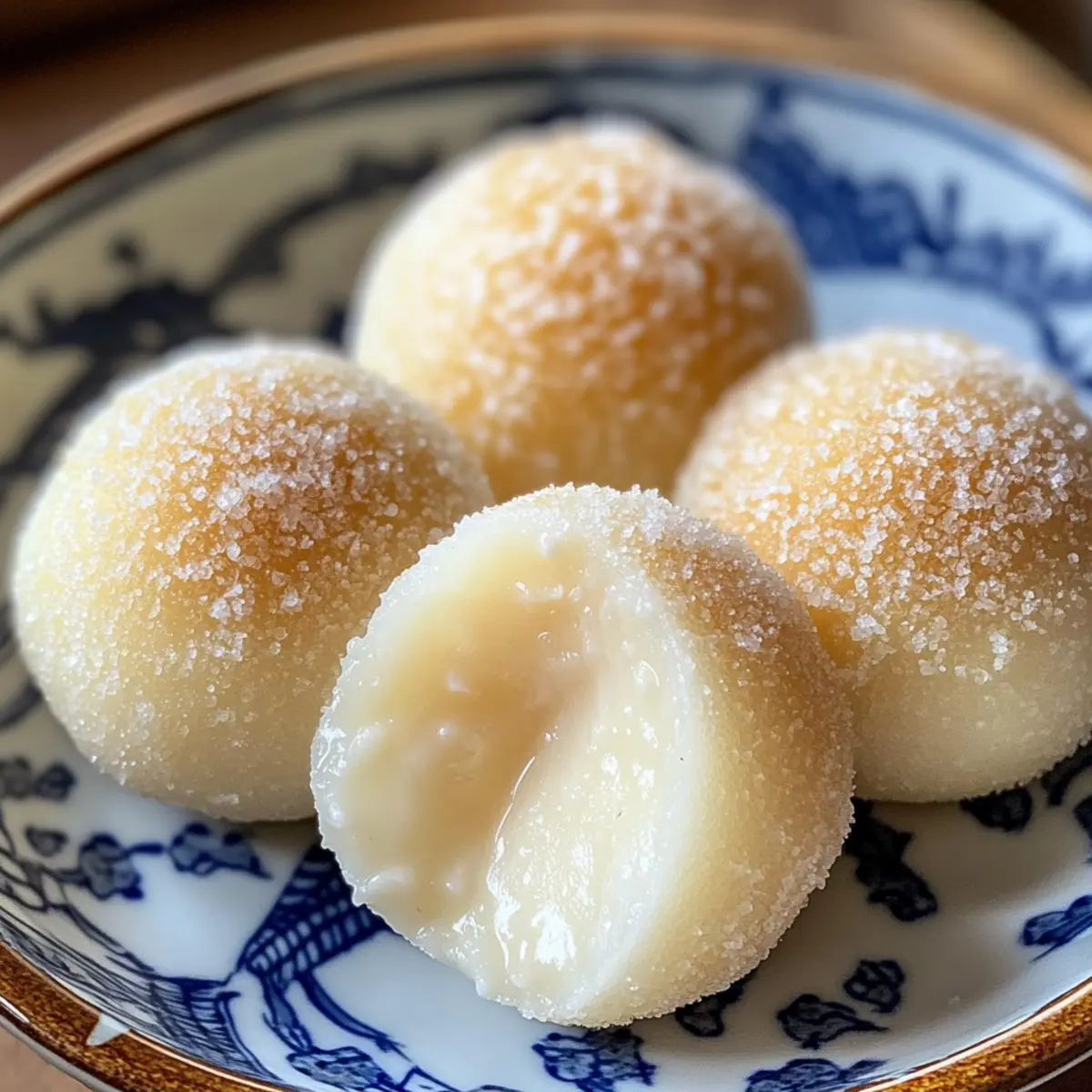Creamy Custard Mochi Balls: Delightfully Chewy Japanese Treats