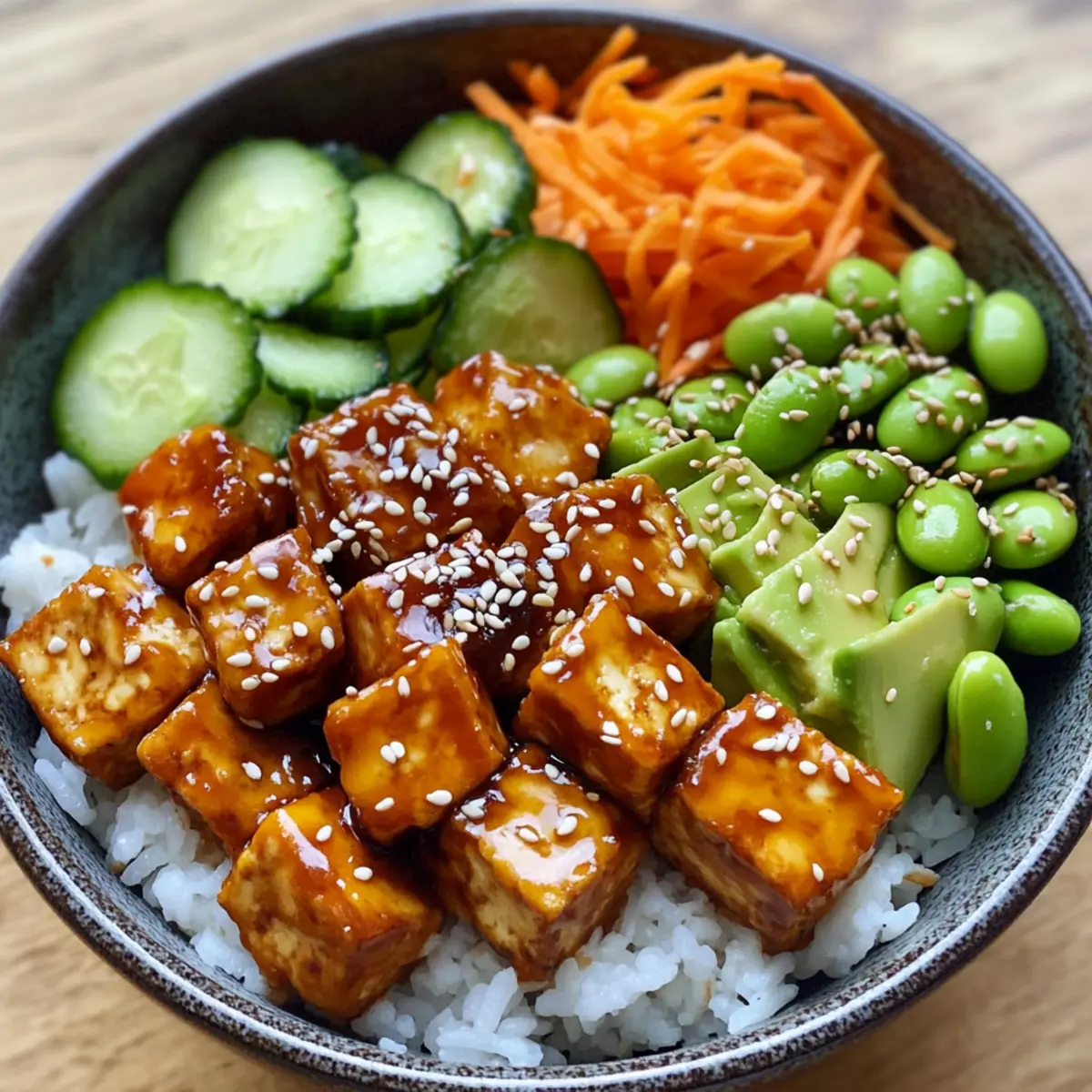 Delicious Honey & Soy Tofu Poke Bowl for a Fresh Twist