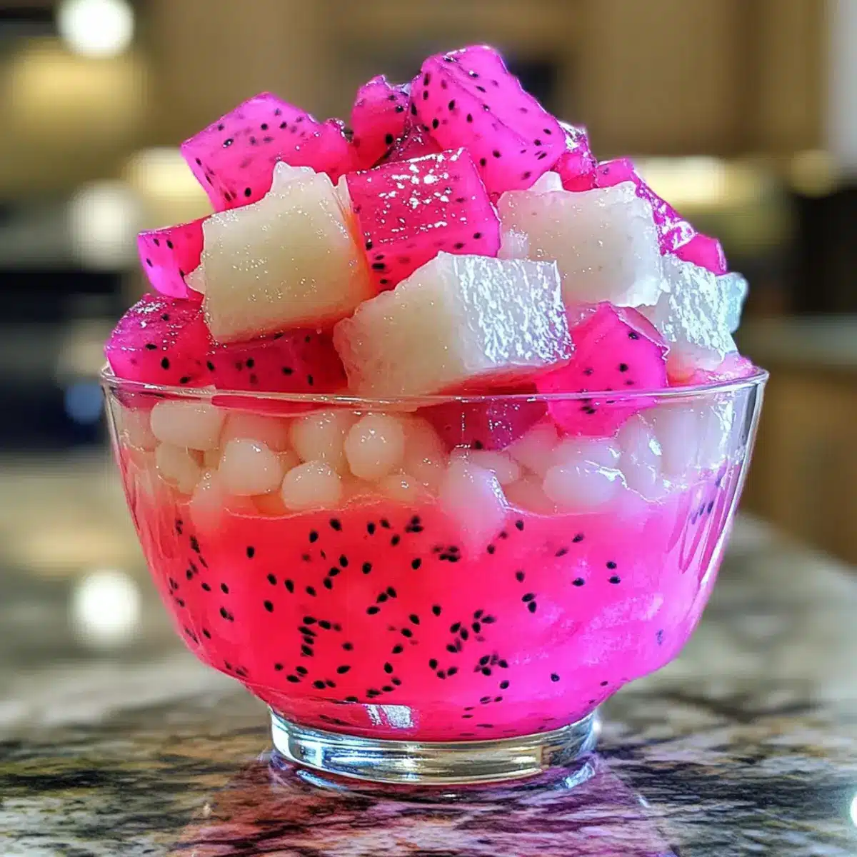 Refreshing Dragonfruit Sago Dessert for Tropical Bliss