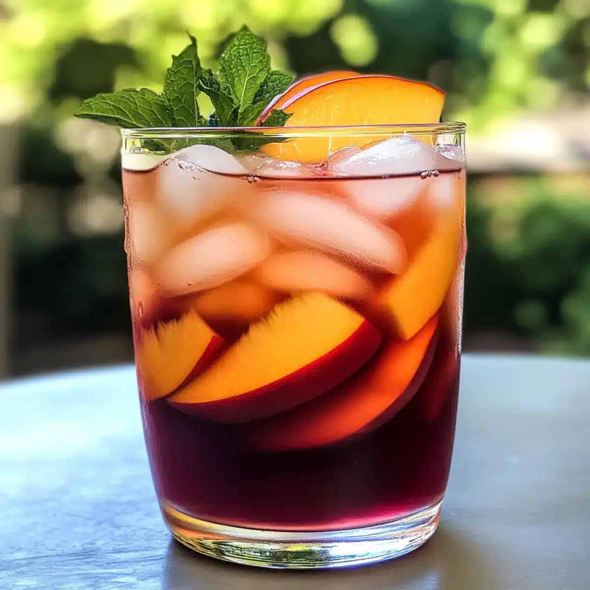 Peach Hibiscus Sunset Tea: Your Refreshing Summer Sip