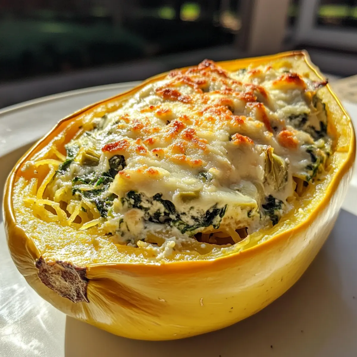 Spinach Artichoke Stuffed Squash: A Creamy, Cozy Delight