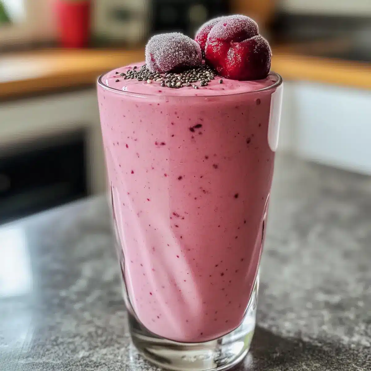 Delicious Cherry Smoothie for Quick Gut Health Boost