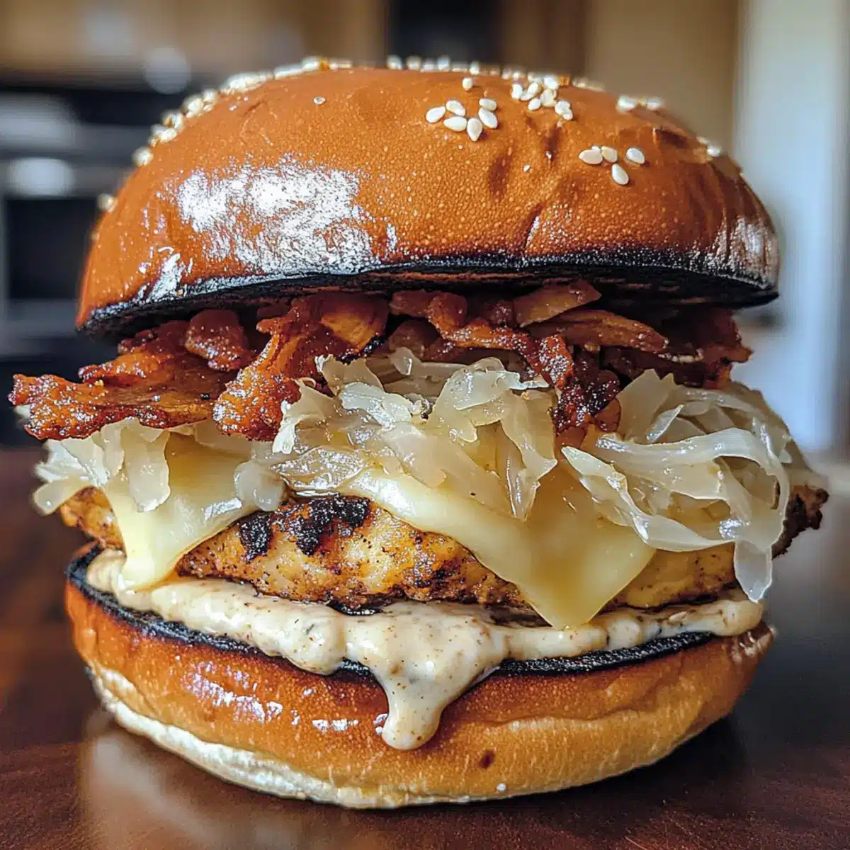 Oktoberfest Maple Mustard Chicken Burger Bliss in Minutes