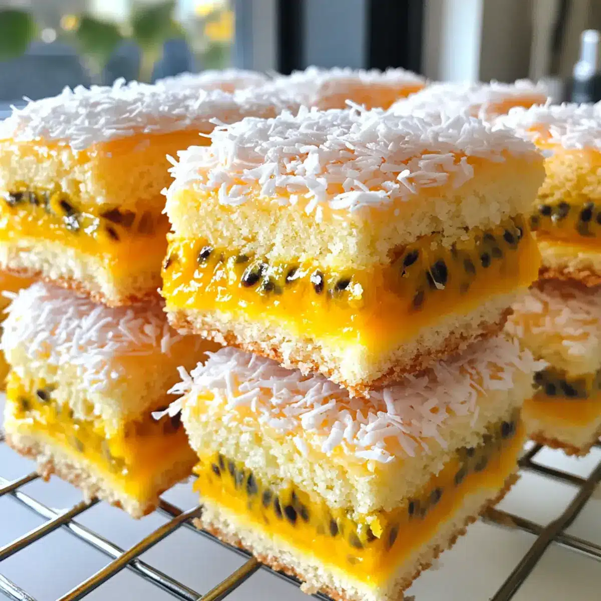 Tropical Passionfruit Lamingtons That Will Brighten Your Day