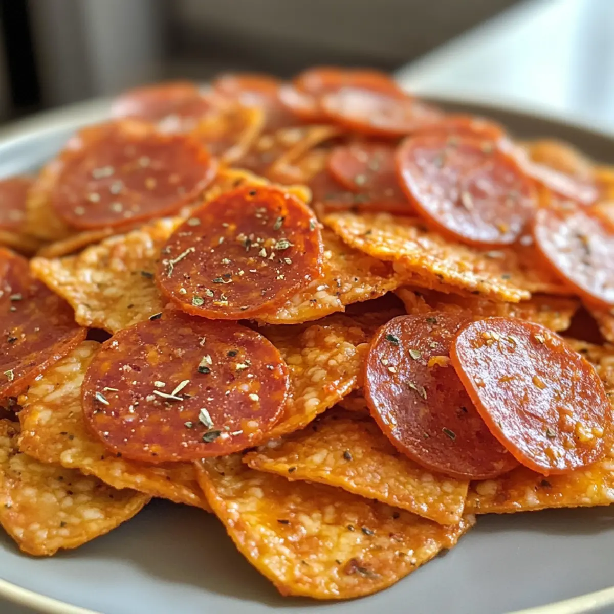 Keto Pepperoni Cheese Crisps: Crunchy, Guilt-Free Snack Delight