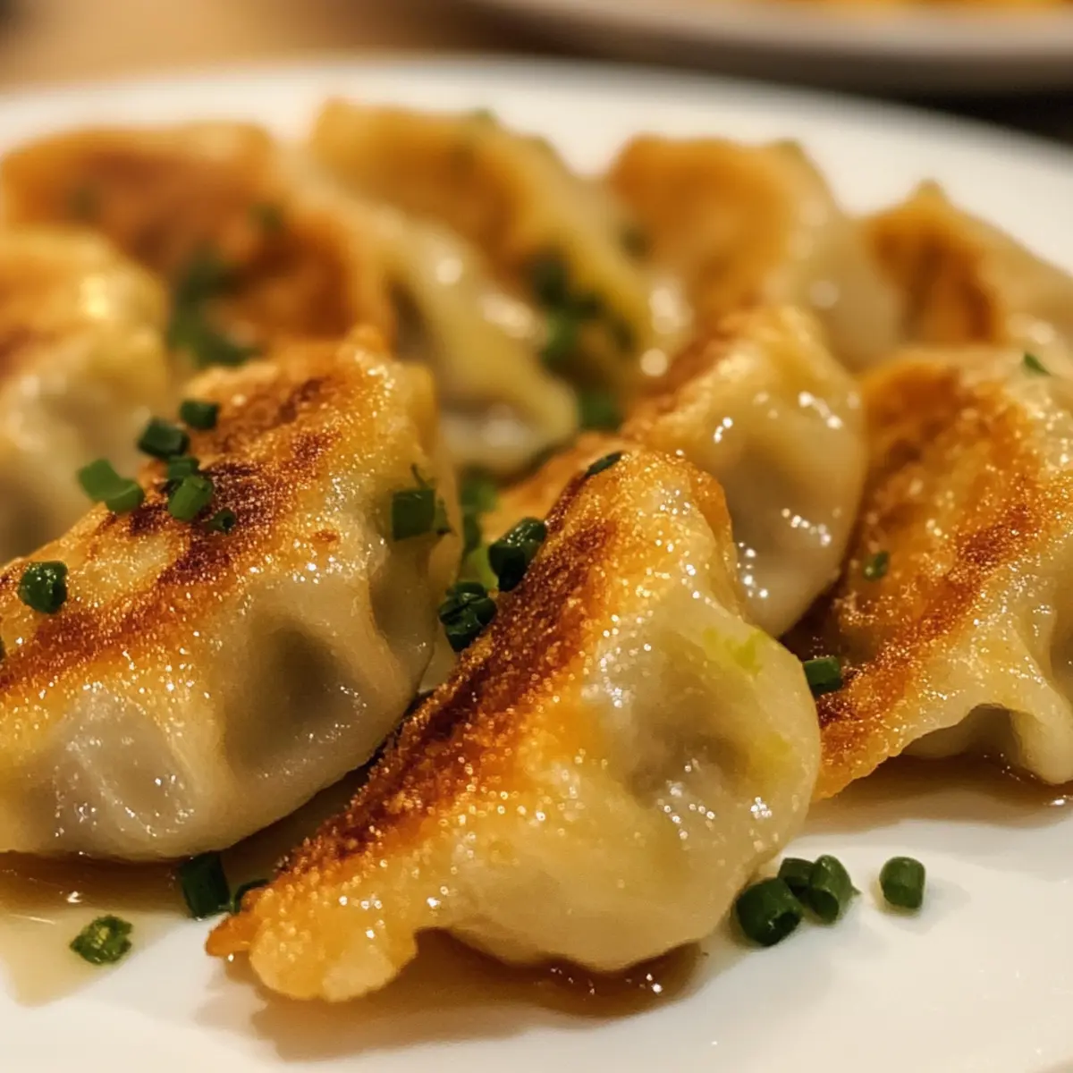 Garlic Ginger Chicken Potstickers