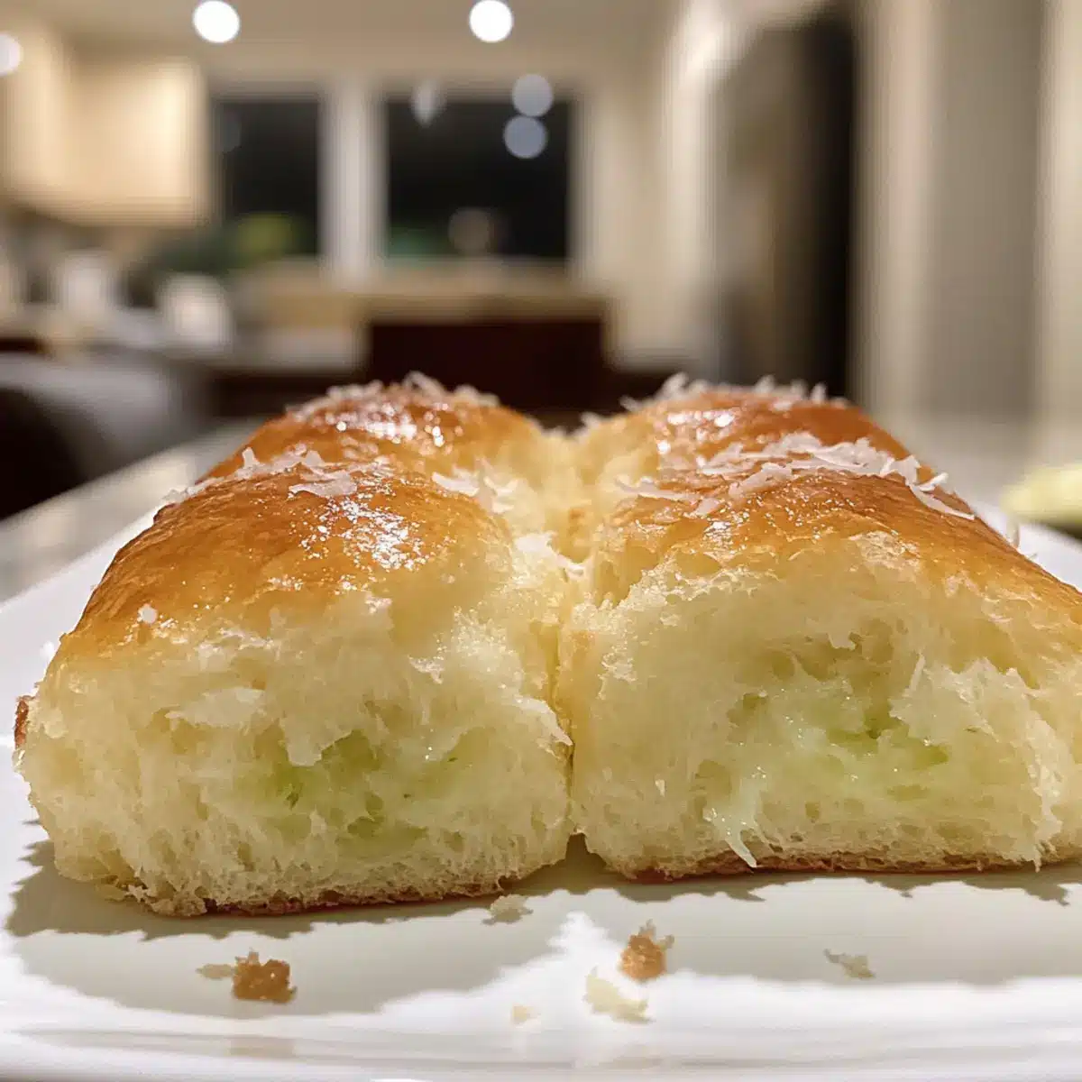 Delicious Coconut Pandan Rolls: Soft, Fluffy & Irresistible