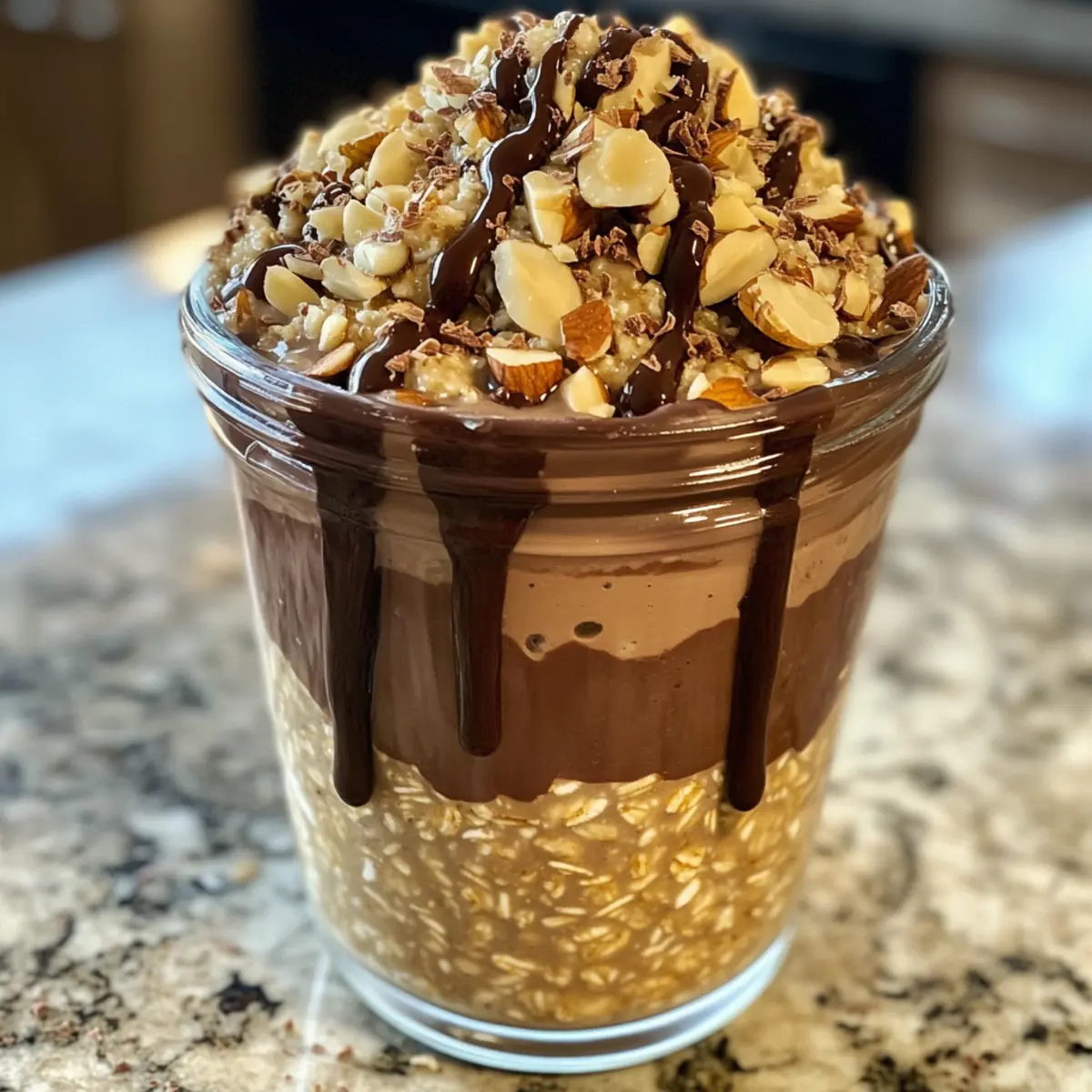 Indulge in Ferrero Rocher Protein Overnight Oats Delight