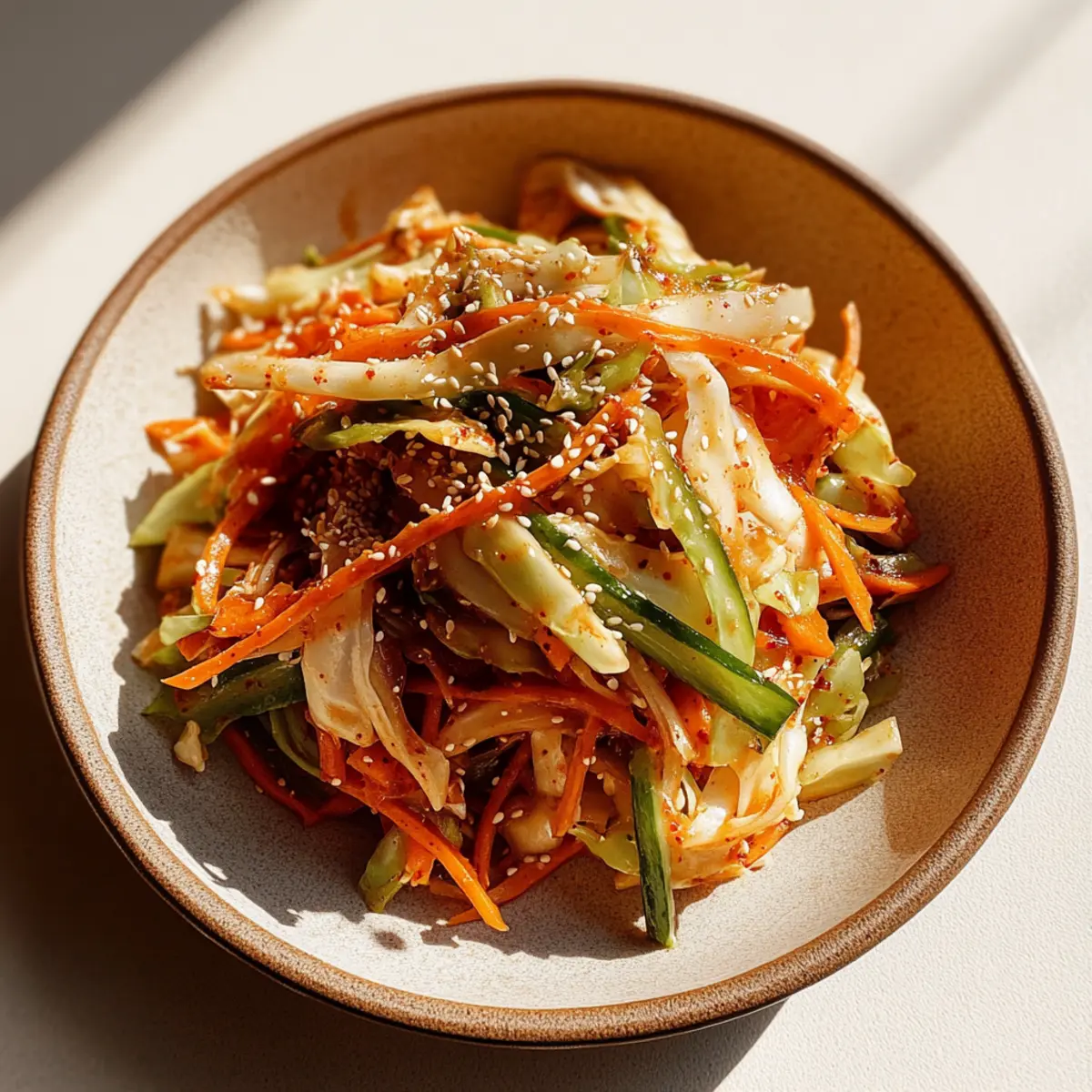 Spicy Korean Cabbage Slaw That Bursts with Flavor and Crunch