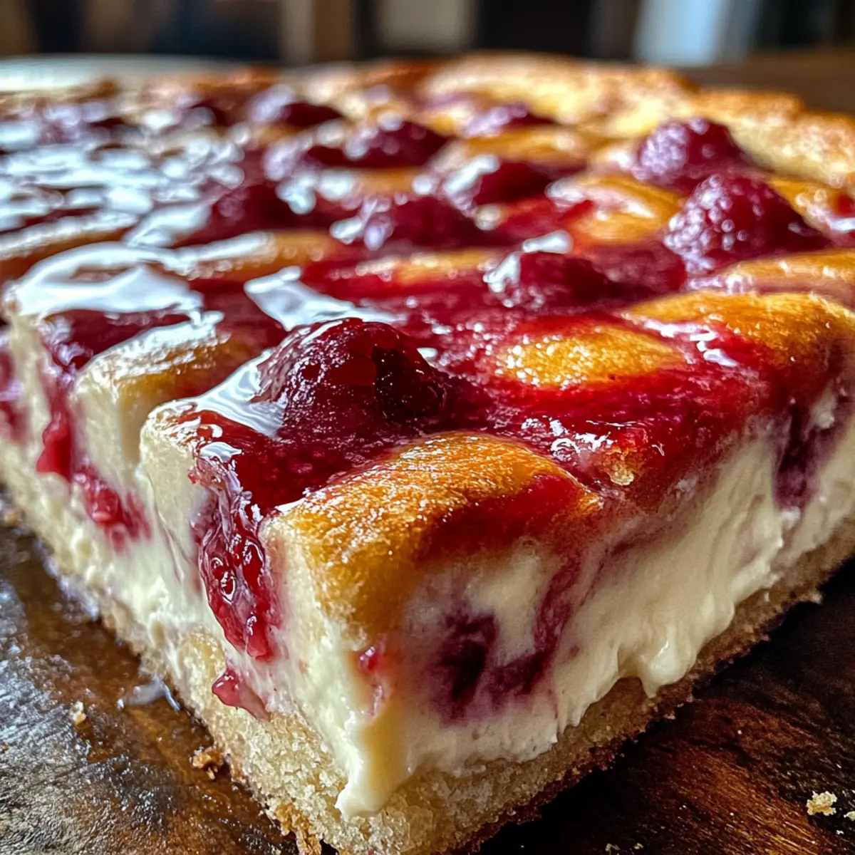 Sweet and Tangy Raspberry Cheesecake Sourdough Focaccia Magic