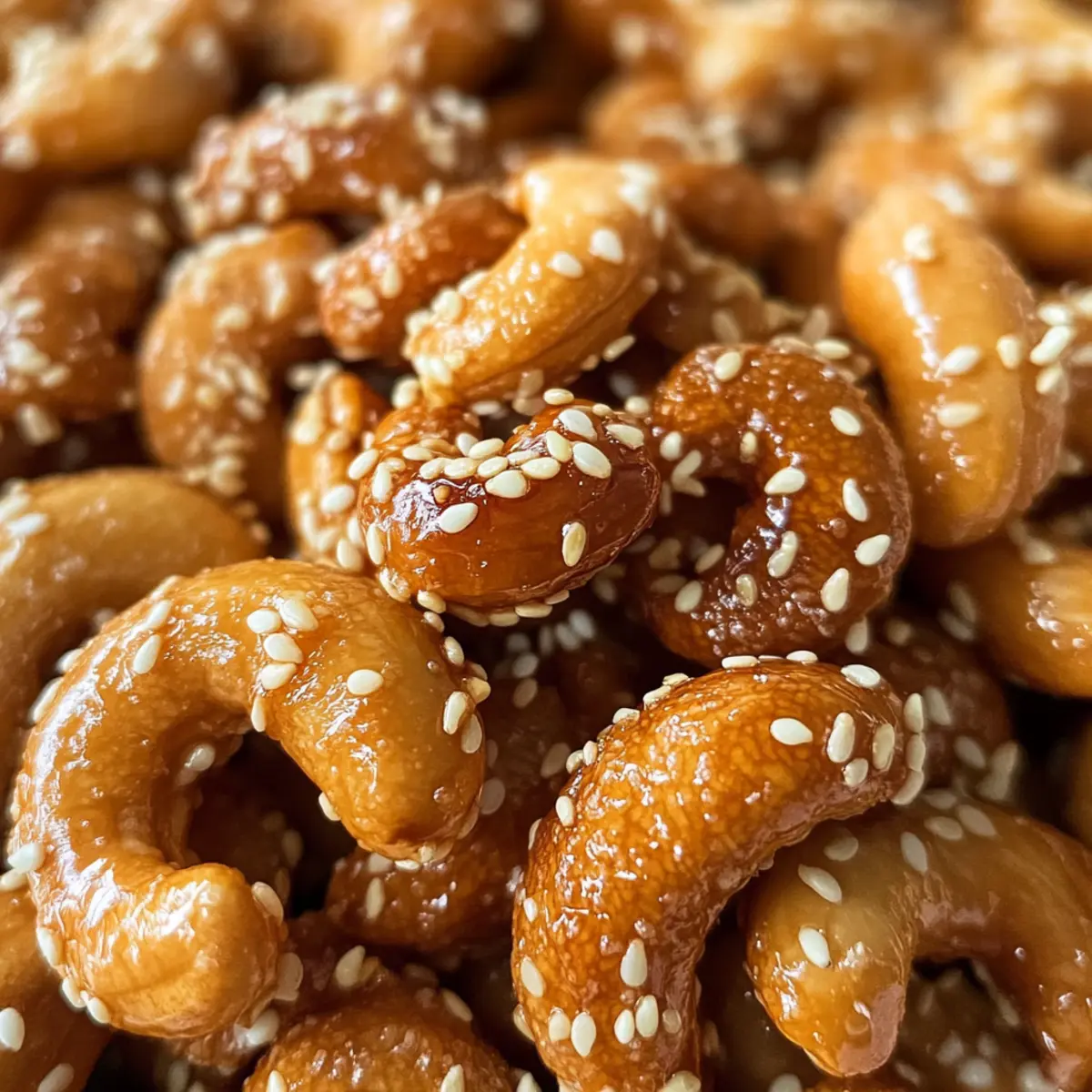 Sweet and Crunchy Honey Sesame Cashews You’ll Love