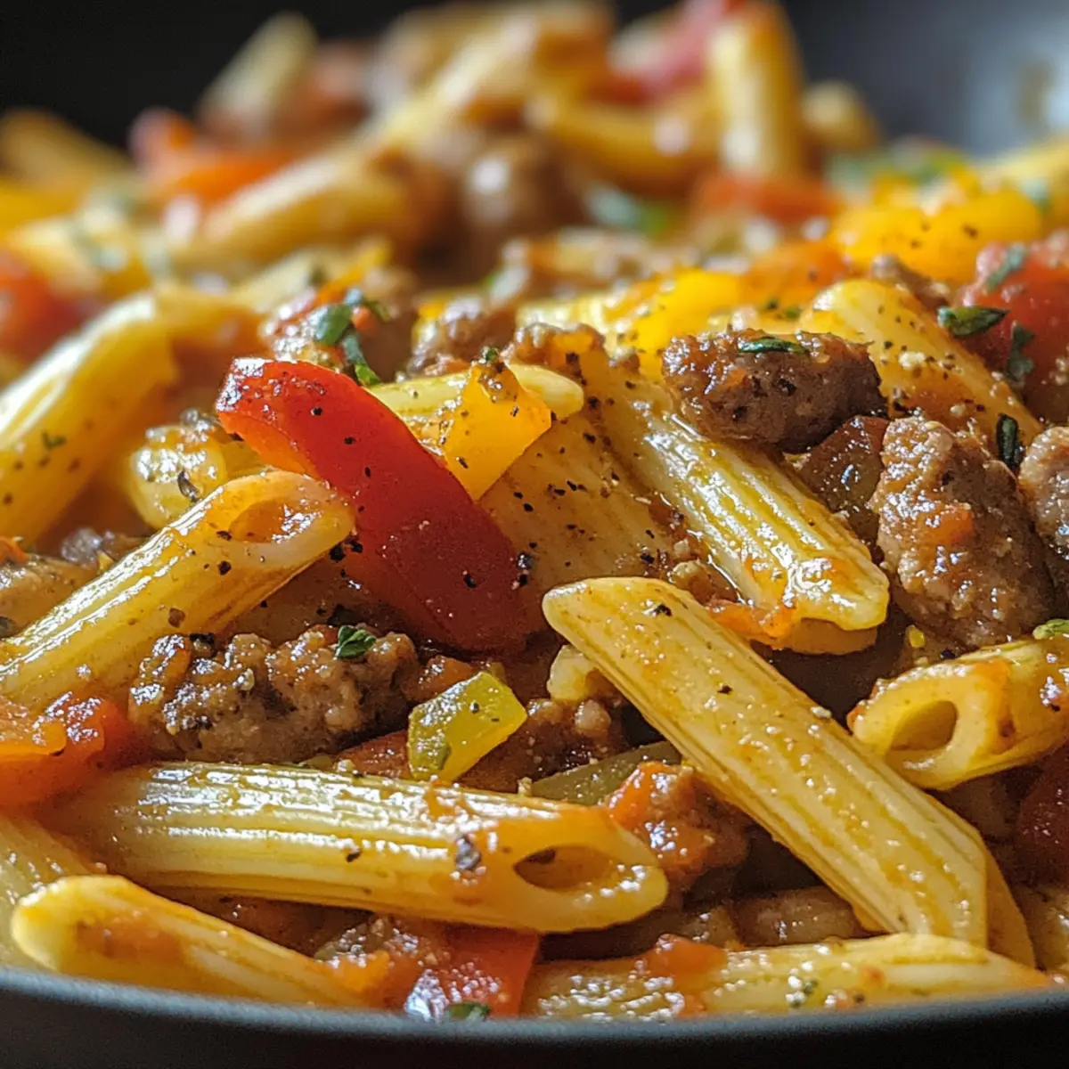 Pasta with Sausage & Peppers: Easy One-Pan Wonder Delight