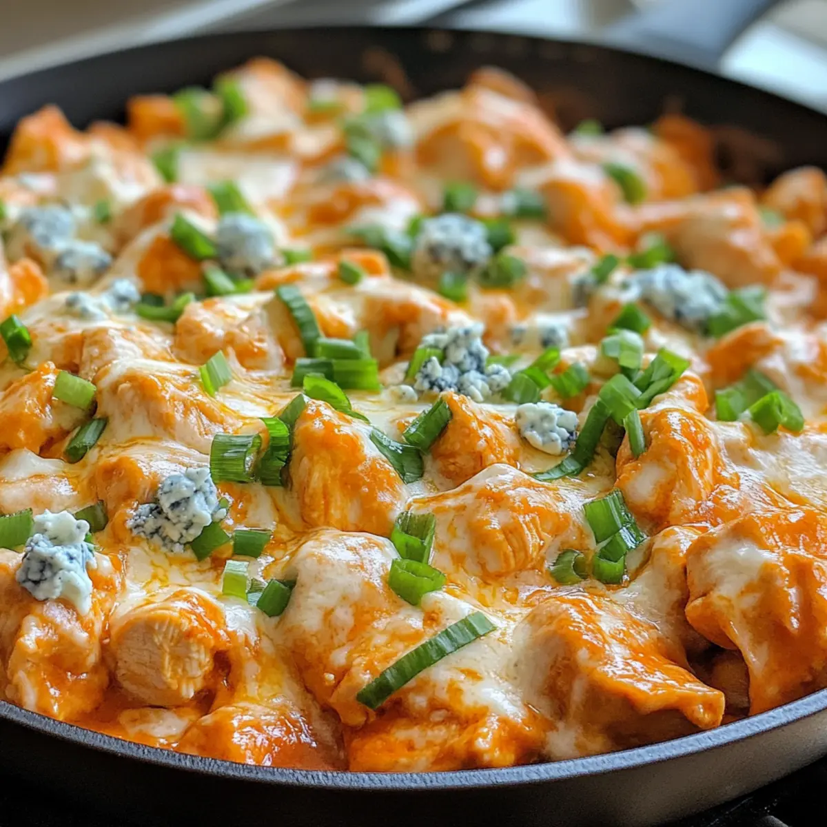 Creamy Keto Buffalo Chicken Skillet in Just 30 Minutes